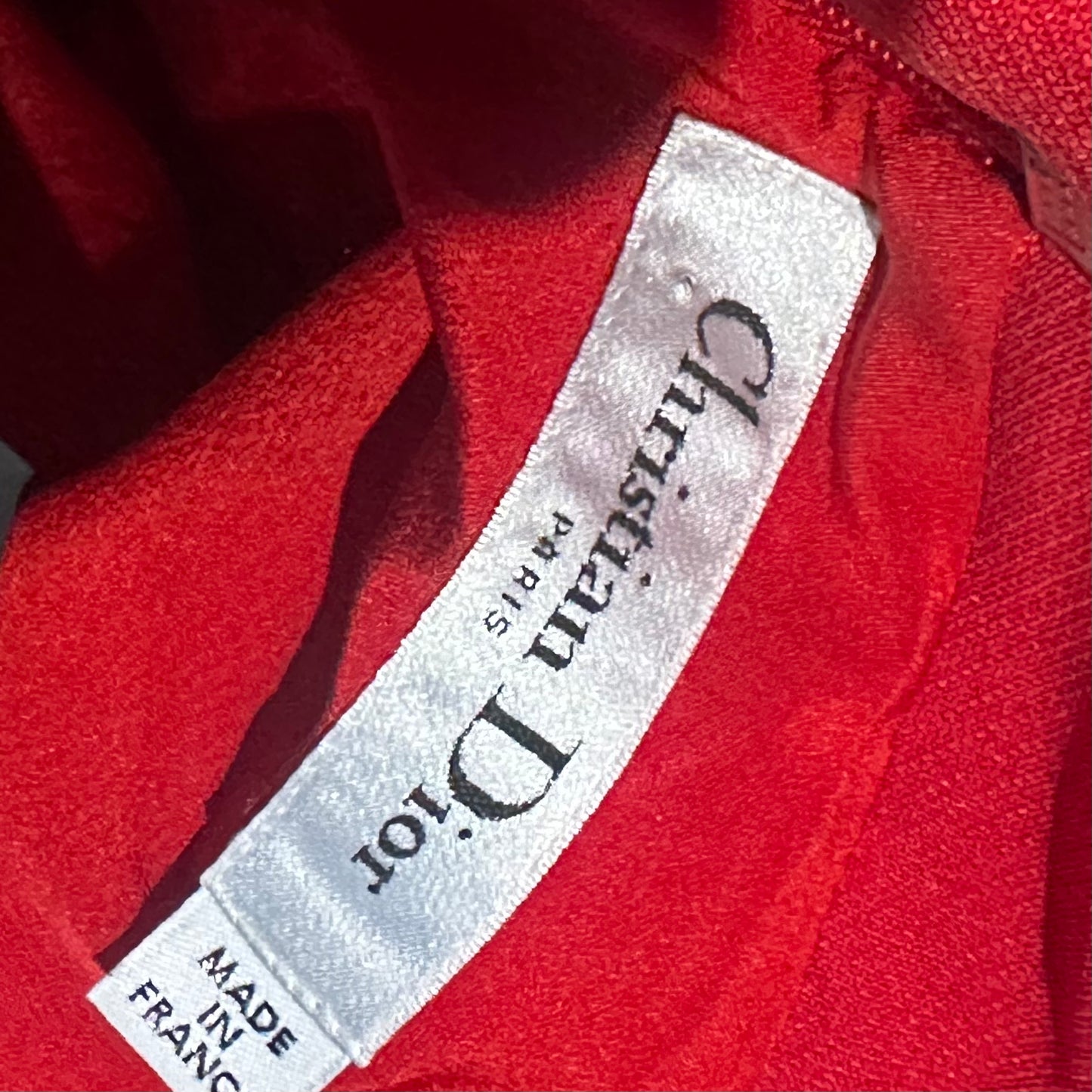 DIOR - DRESS MINI RED HEART POCKETS SIZE 38 FR