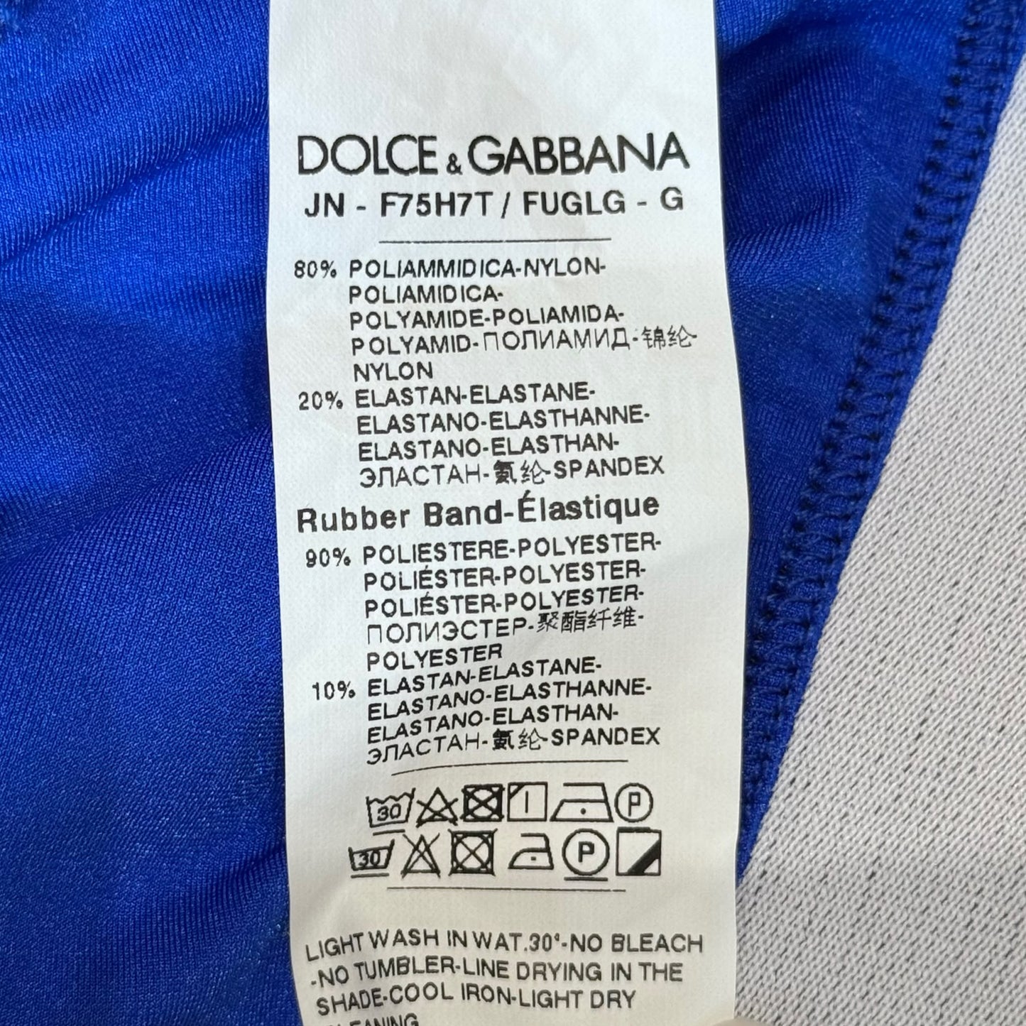 DOLCE & GABBANA - SET CROP TOP & LEGGINGS BLUE SIZE 38 IT