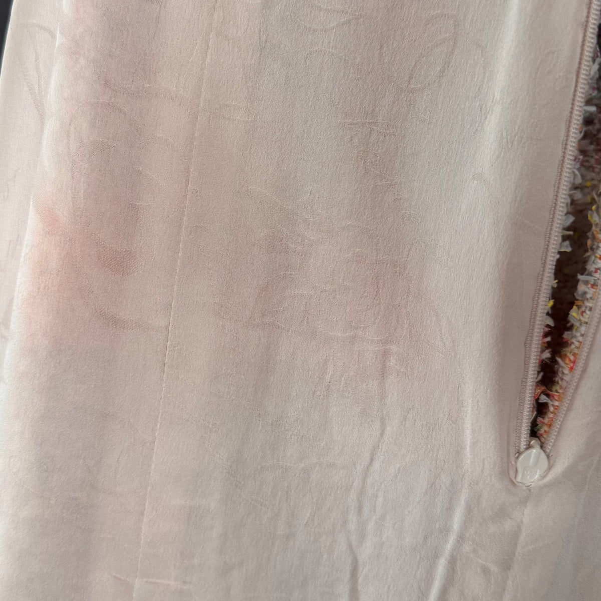CHANEL - SKIRT MIDI TWEED MULTICOLOR SIZE 34 FR / 38 IT