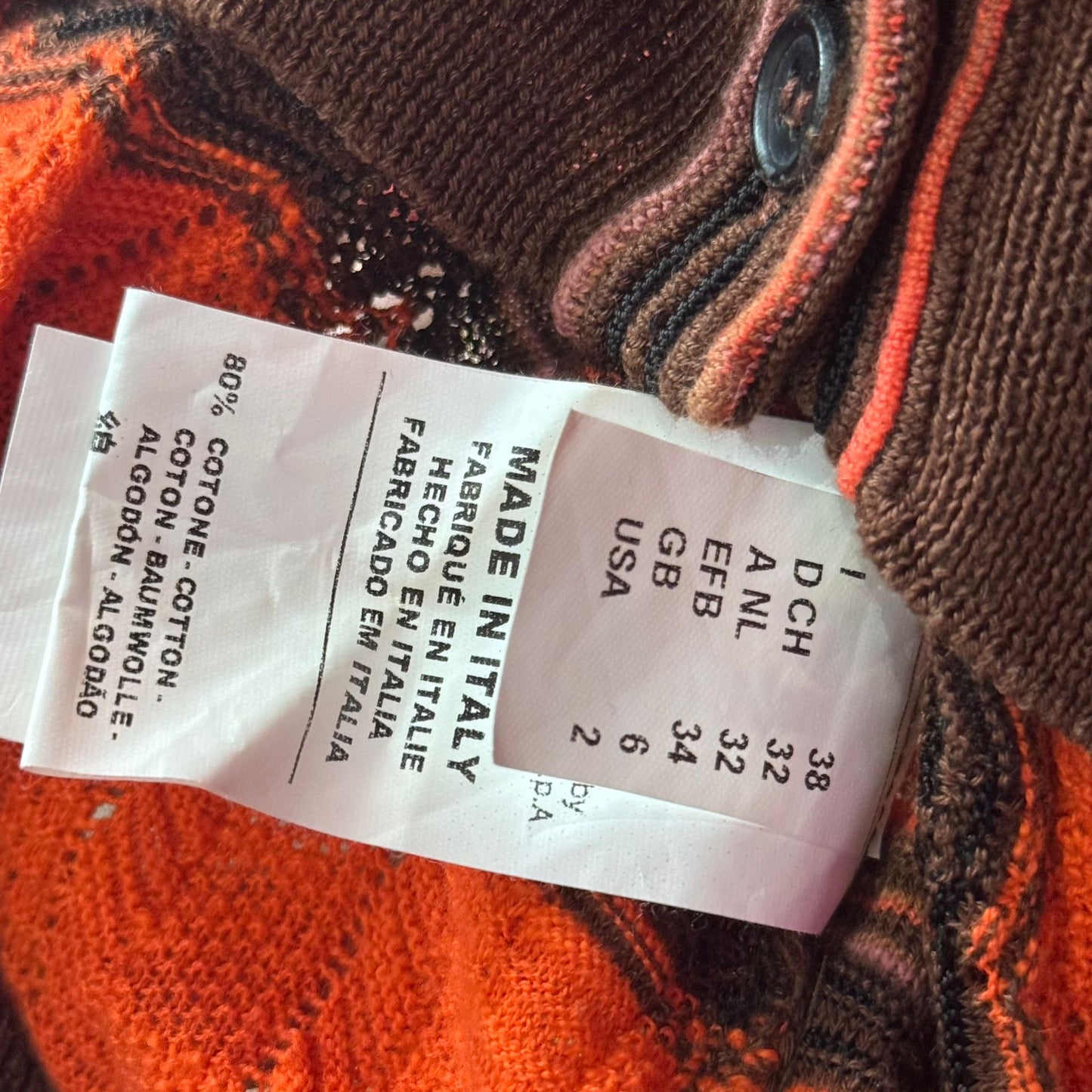 MISSONI - CARDIGAN MULTICOLOR SIZE 38 IT