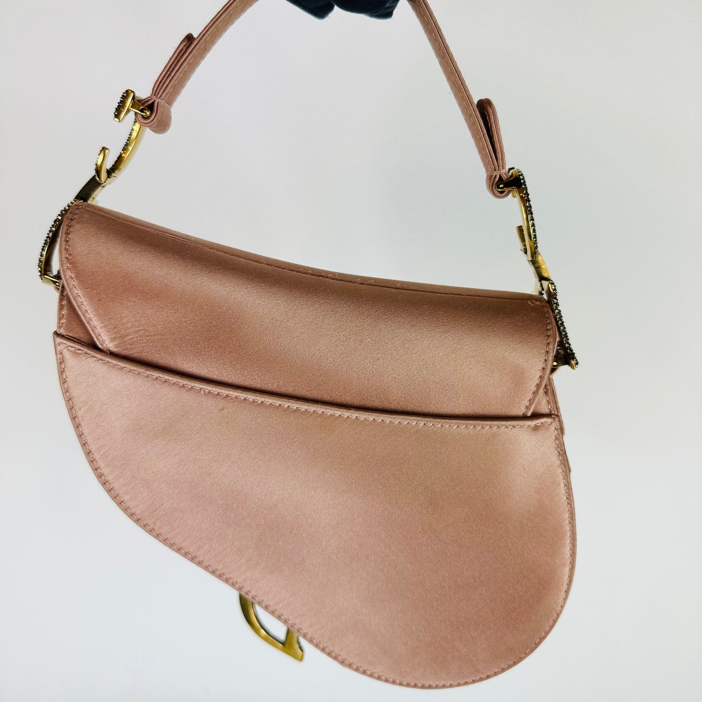 DIOR Saddle mini satin pink