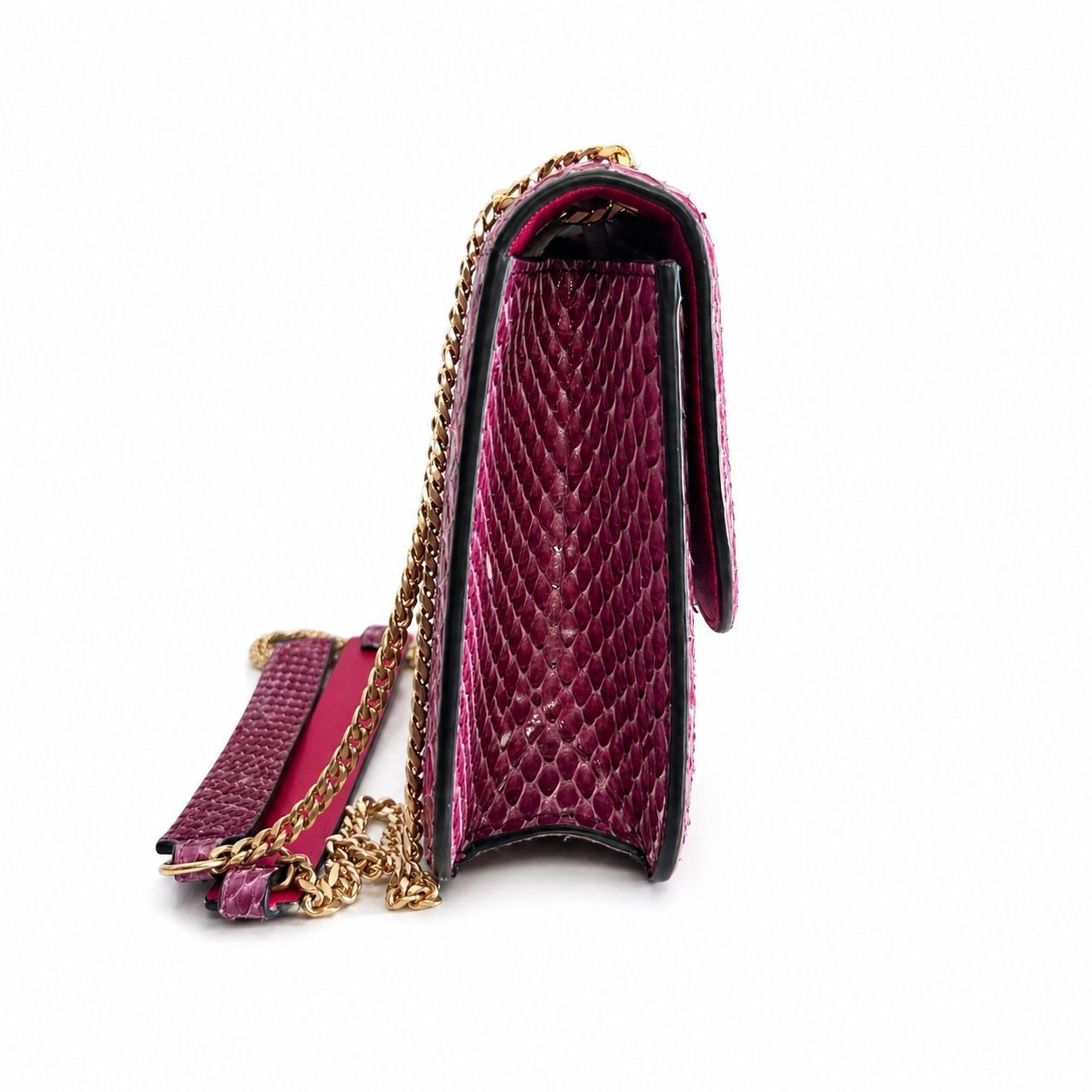 VALENTINO - BAG VLOGO PYTHON PURPLE