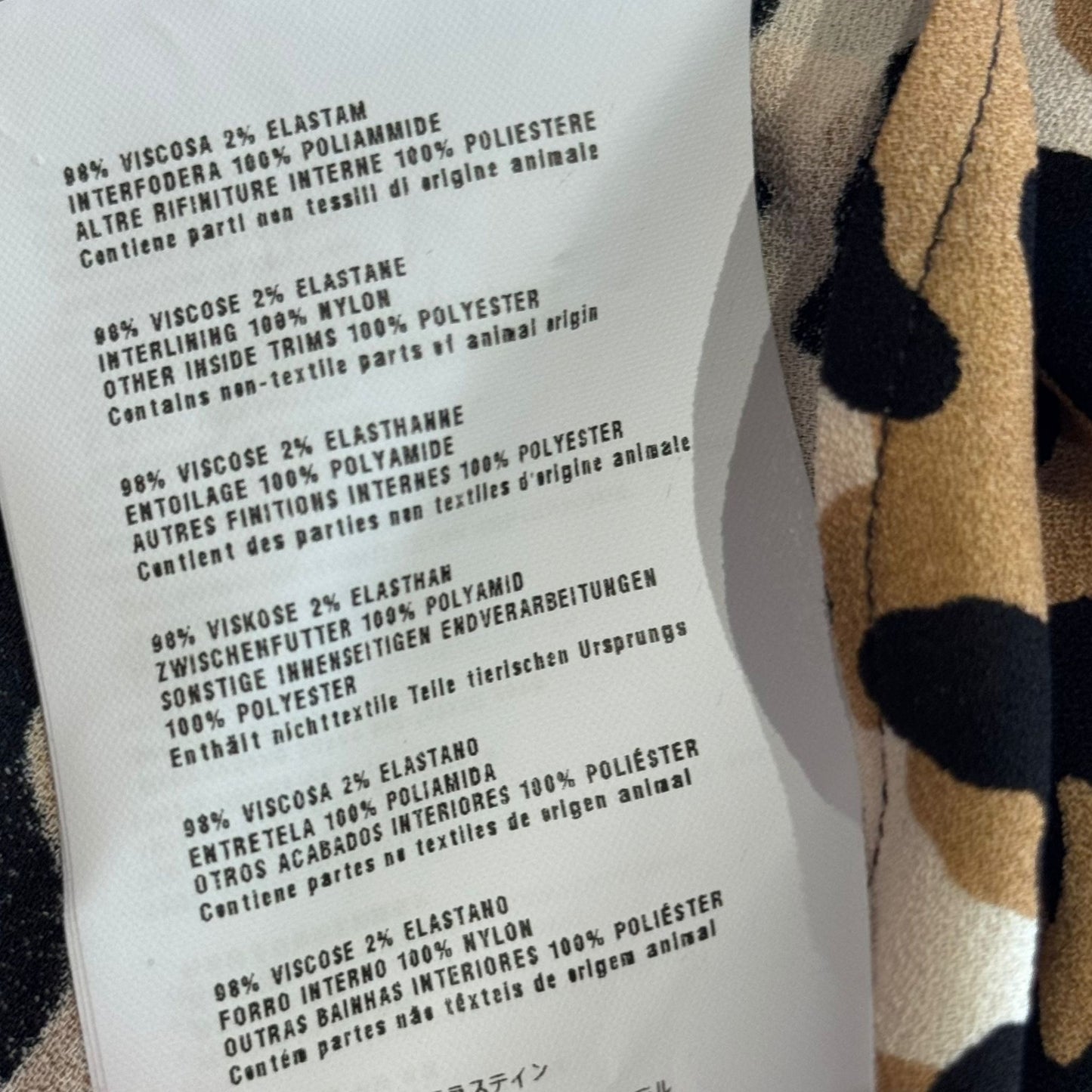 MIU MIU - SHIRT SLEVELESS LEOPARD PRINT SIZE 38 IT