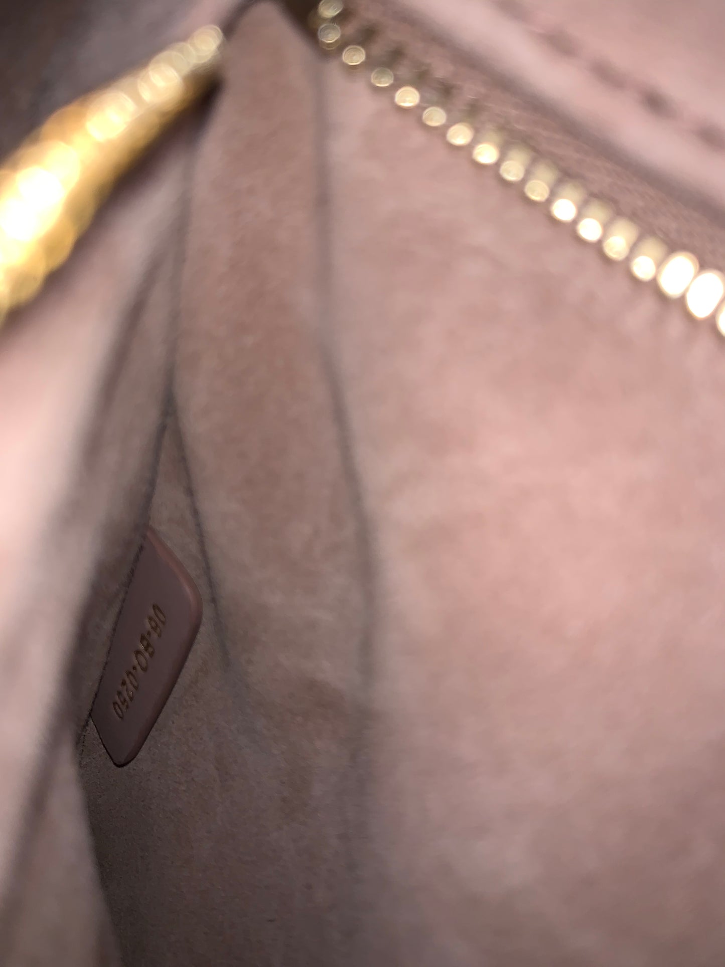 DIOR - Lady Dior pink medium silver hardware