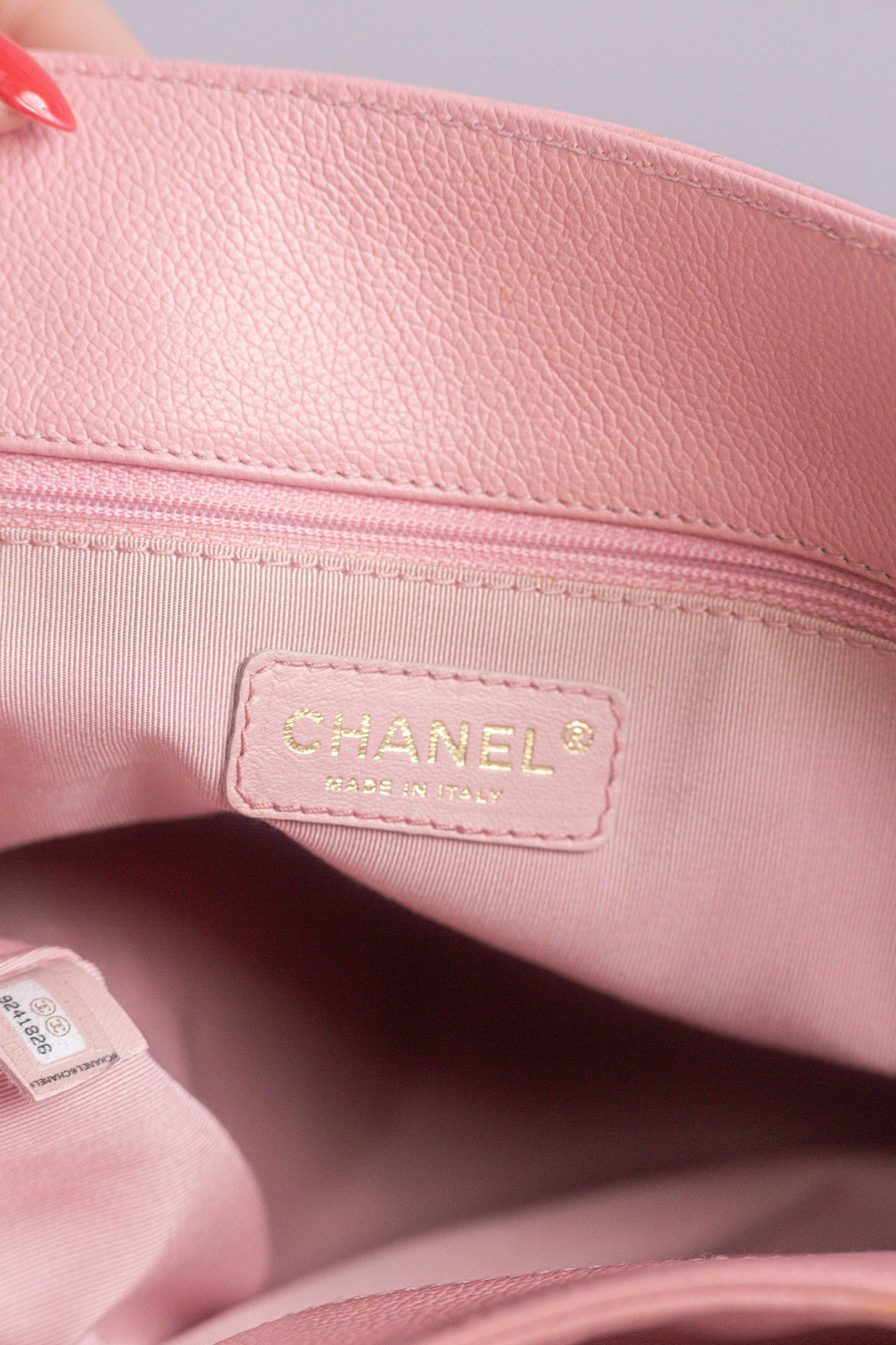 CHANEL - TOTE BAG PINK LEATHER WITH STRAP