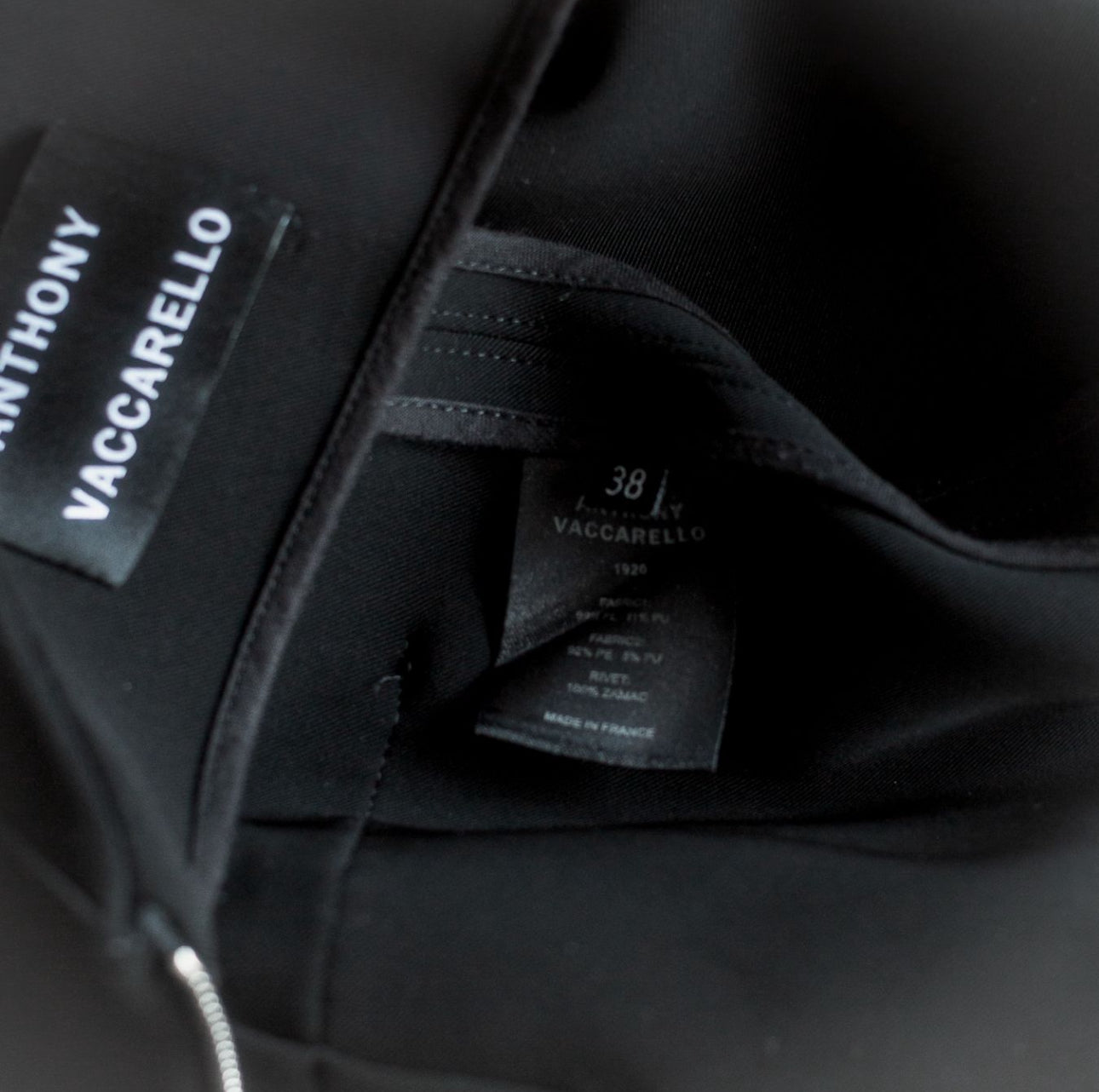 ANTHONY VACCARELLO - DRESS MINI BLACK SIZE 38 IT