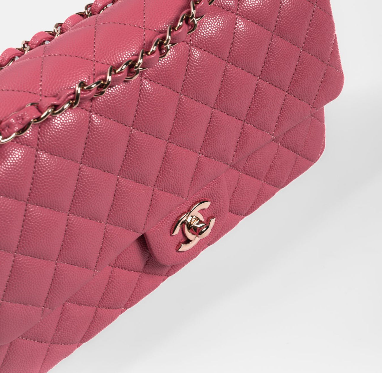 CHANEL - BAG TIMELESS CLASSIC PINK CAVIAR LEATHER