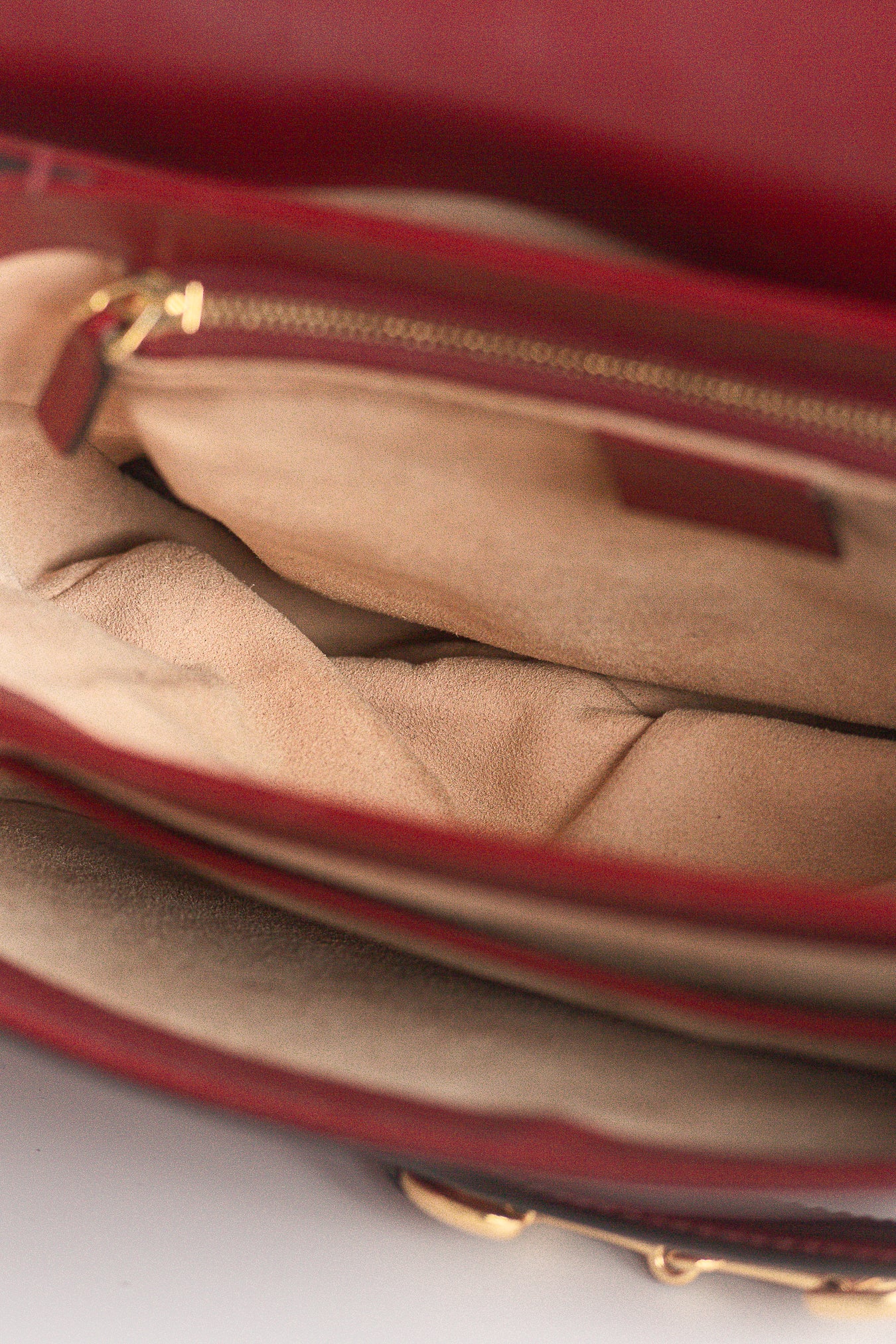 GUCCI - BAG HORSEBIT 1955 MEDIUM ROSSO ANCORA IN LEATHER