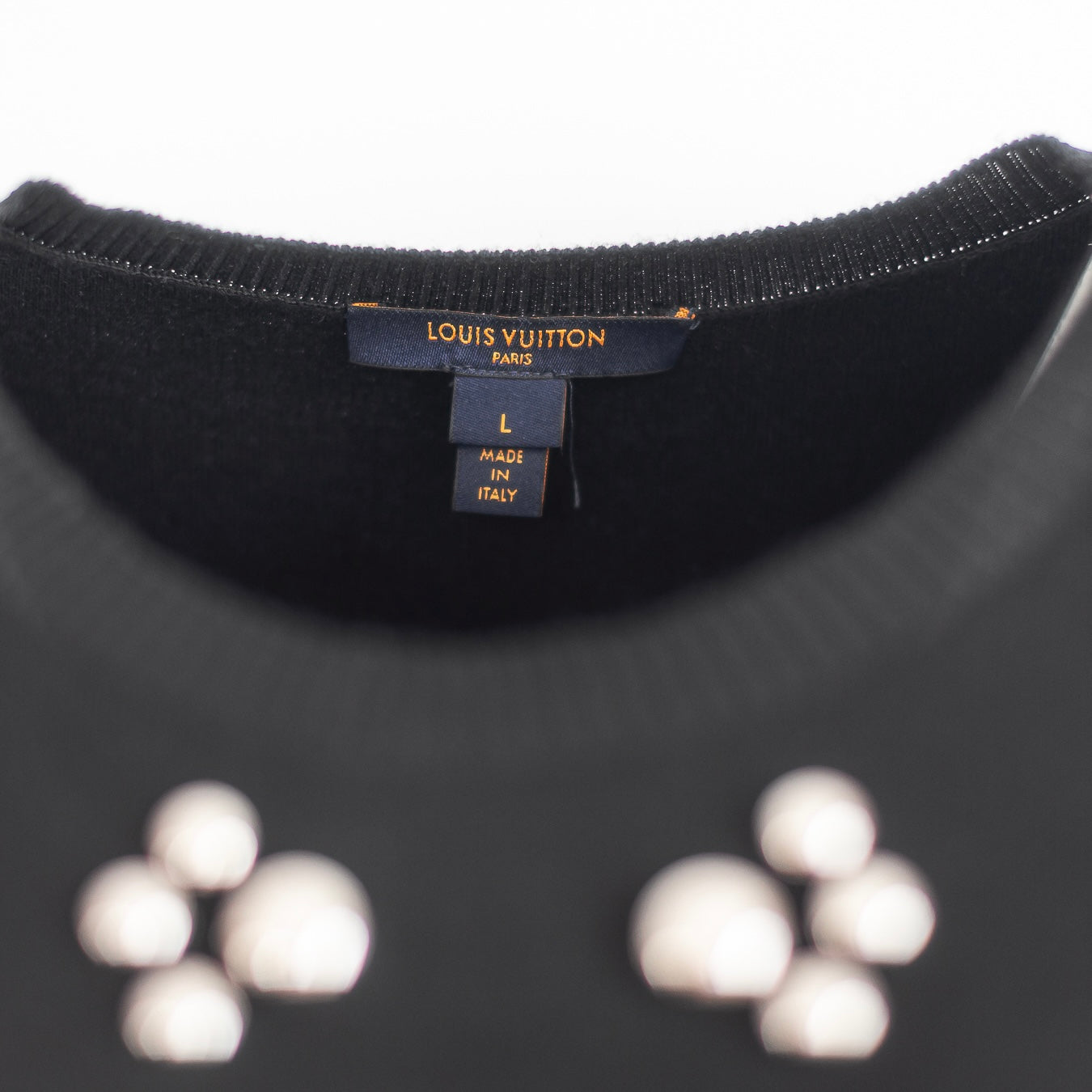 LOUIS VUITTON - DRESS MIDI BLACK SIZE L