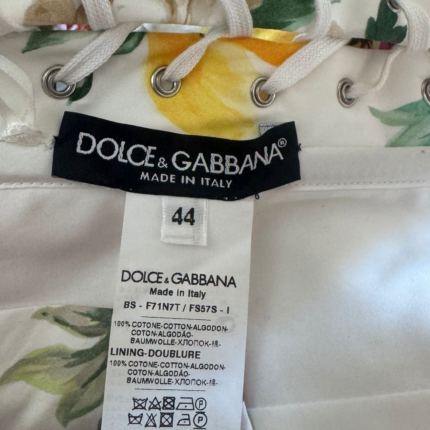 DOLCE & GABBANA - BUSTIER & RUFFLED MINI SKIRT SET FLORAL SIZE 44 IT