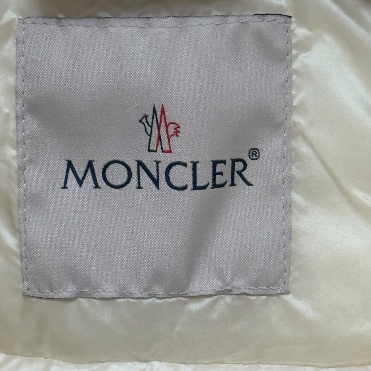 MONCLER - JACKET IVORY WHITE QUILTED WITH BRAIDED TRIM