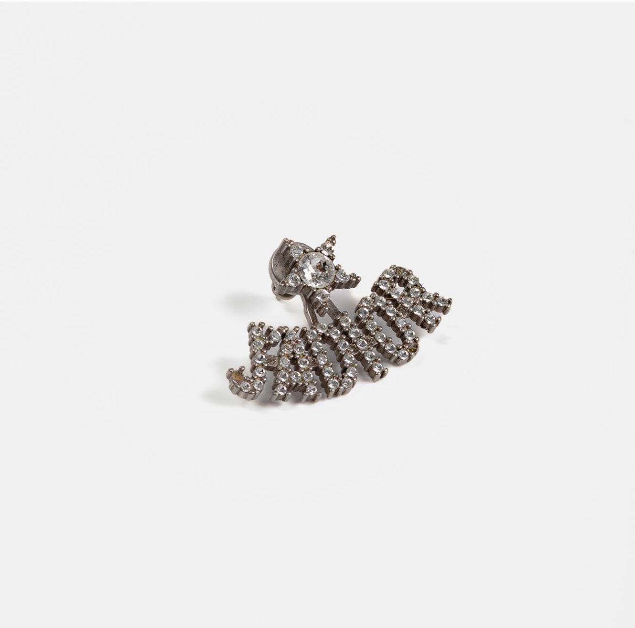 DIOR - EARRINGS J’ADIOR AND BEE WITH SILVER CRYSTALS