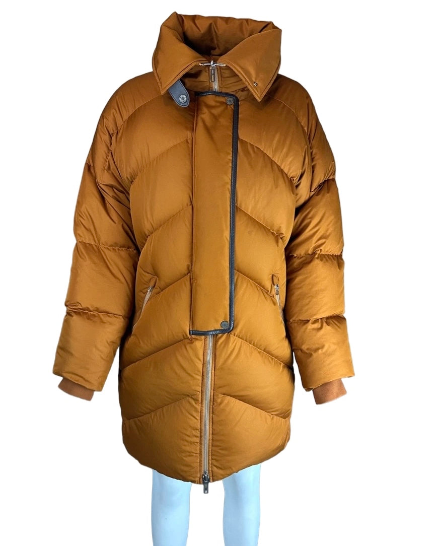 HERMÈS - Doudoune oversize longue size 36 FR