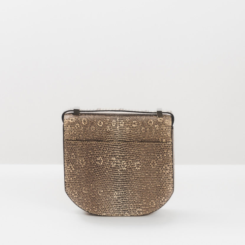 HERMÈS - BAG MOSAÏQUE 18 LIZARD SILVER HARDWARE