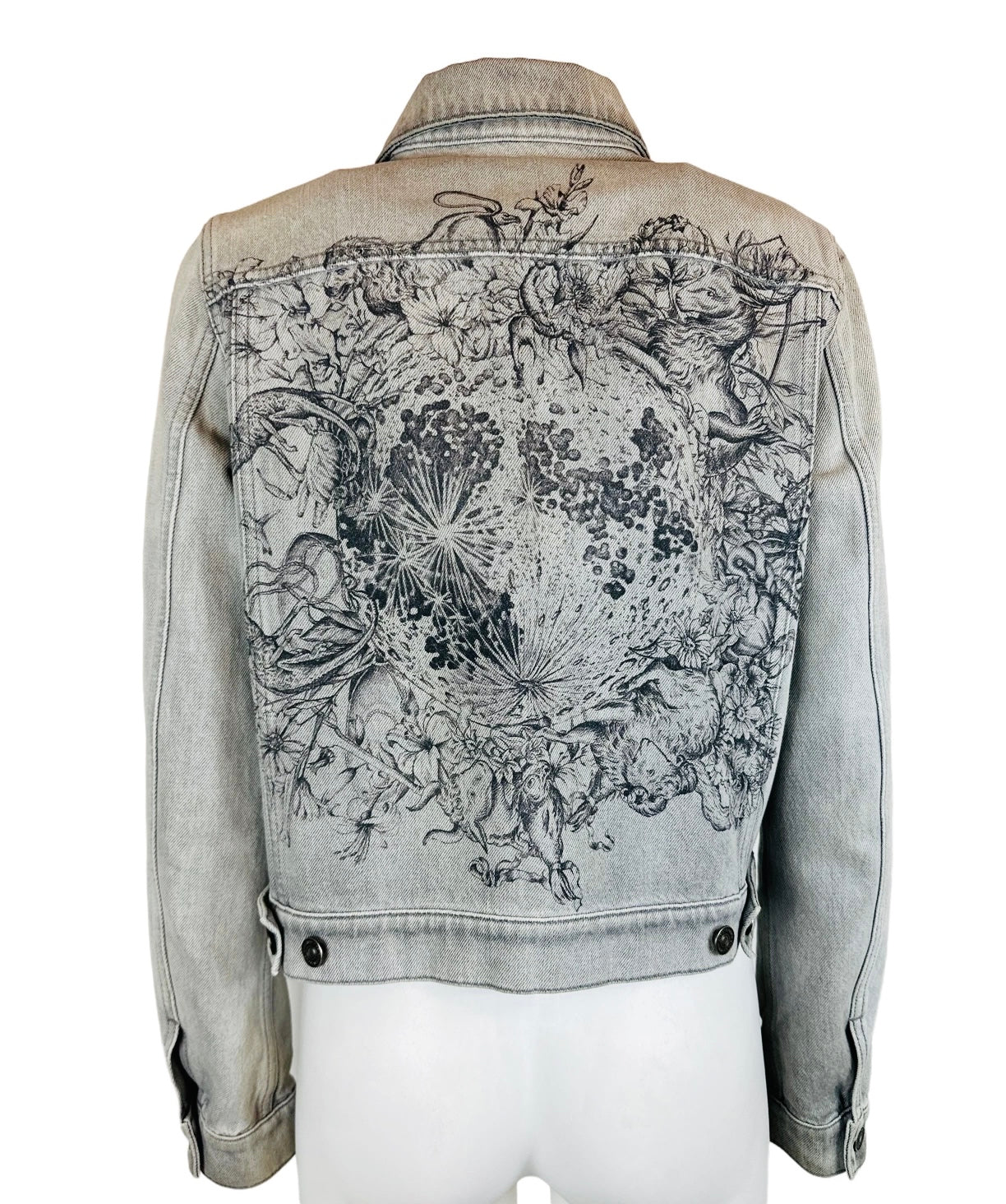 DIOR - Jacket denim grey size 38 FR