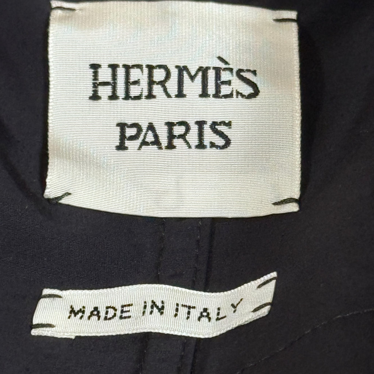 HERMÈS - *NEW* DRESS LONG SLEVELESS BLACK WOOL-BLEND SIZE 34 FR