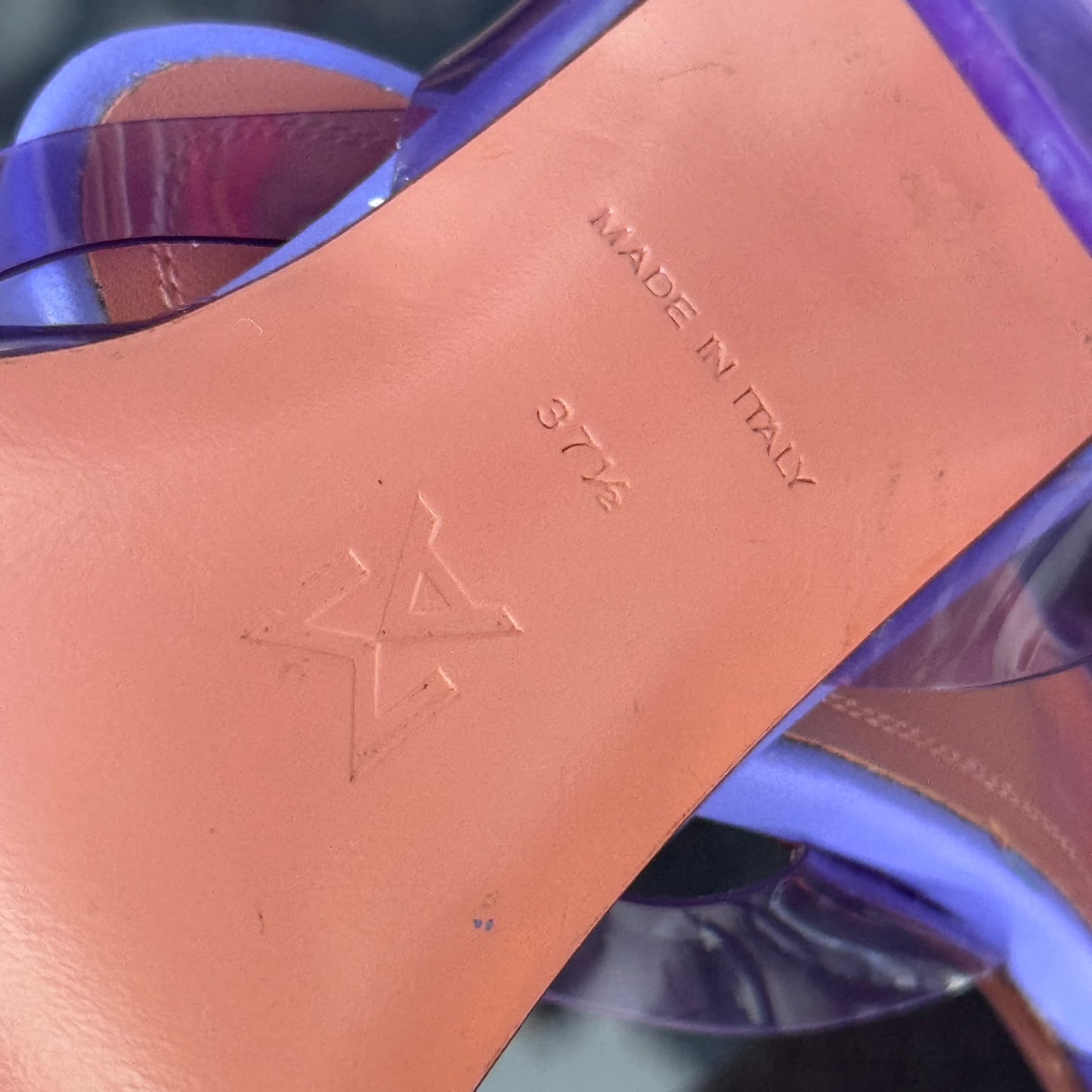 AMINA MUADDI - *NEW* PUMPS SLINGBACK VIOLET WITH CRYSTAL BOW SIZE 37,5 Eu