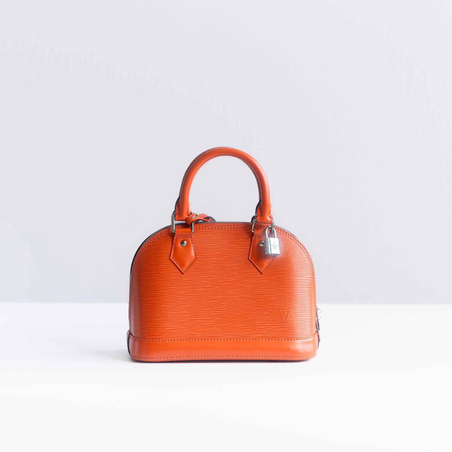 LOUIS VUITTON - BAG ALMA BB ORANGE LEATHER WITH STRAP