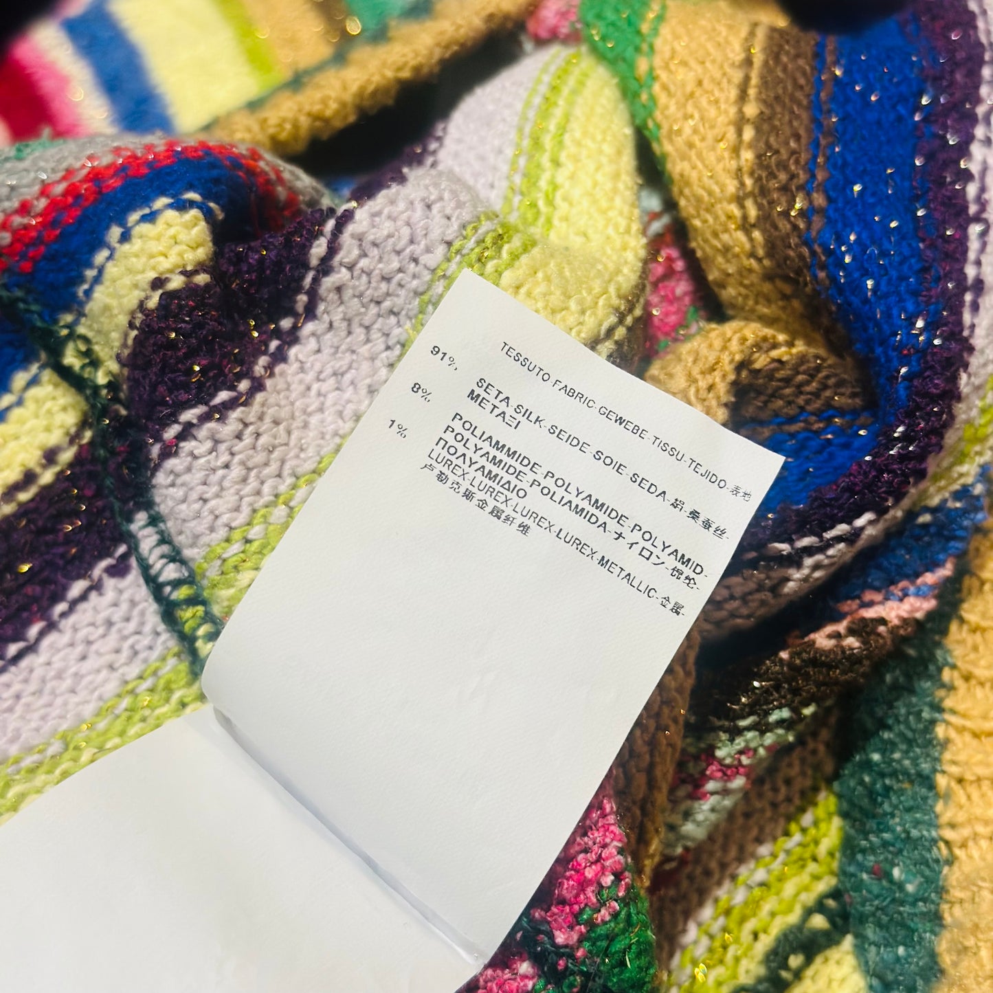 SAINT LAURENT - SWEATER STRIPES MULTICOLOR SIZE S