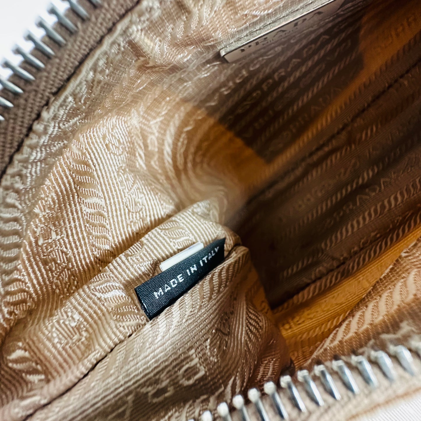 PRADA - Multipochette bag beige