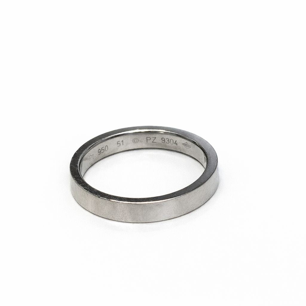 CARTIER - ALLIANCE C PLATINUM WITH DIAMOND SIZE 51