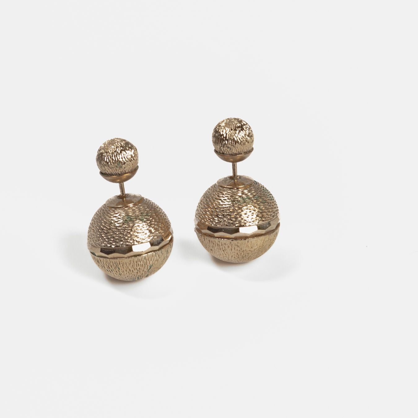 DIOR - EARRINGS TRIBAL GOLD-TONE