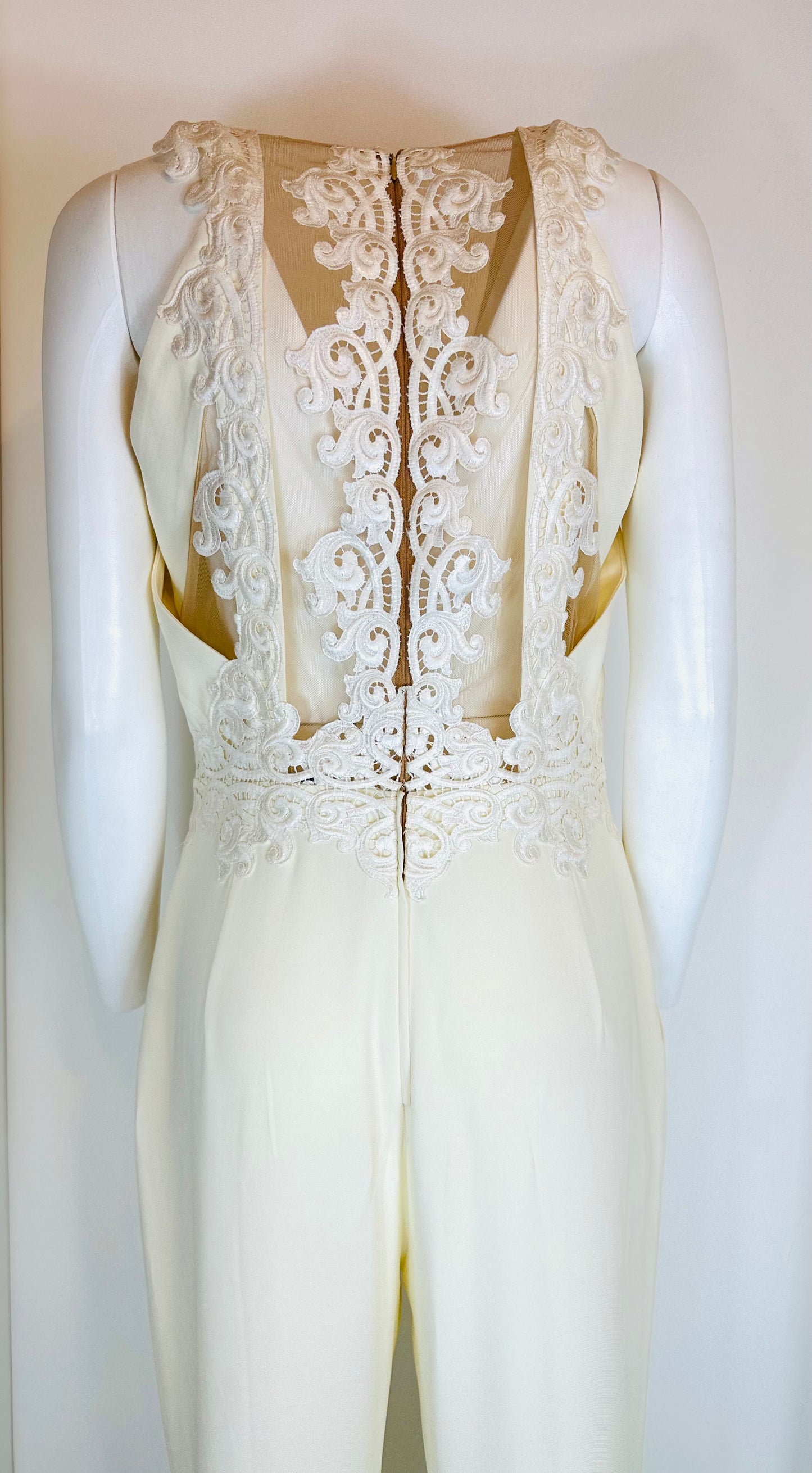 ZUHAIR MURAD - Embroidered Jumpsuit white size 38 FR