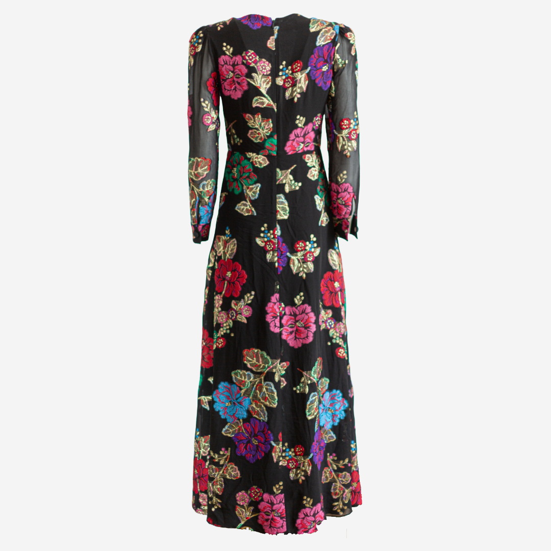 GUCCI - DRESS FLORAL PRINT MULTICOLOR SIZE M