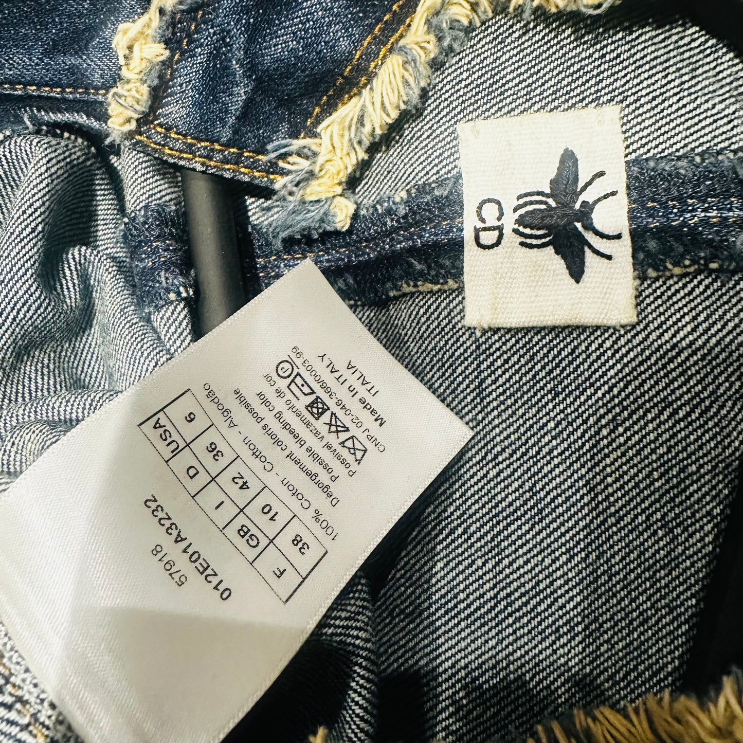 DIOR - JUMPSUIT DENIM BLUE SIZE 38 FR