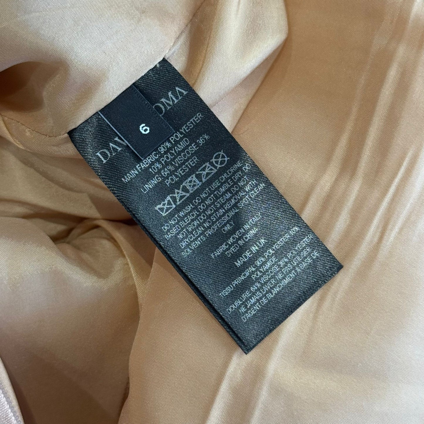 DAVID KOMA - DRESS LONG PINK SEQUINS SIZE 6