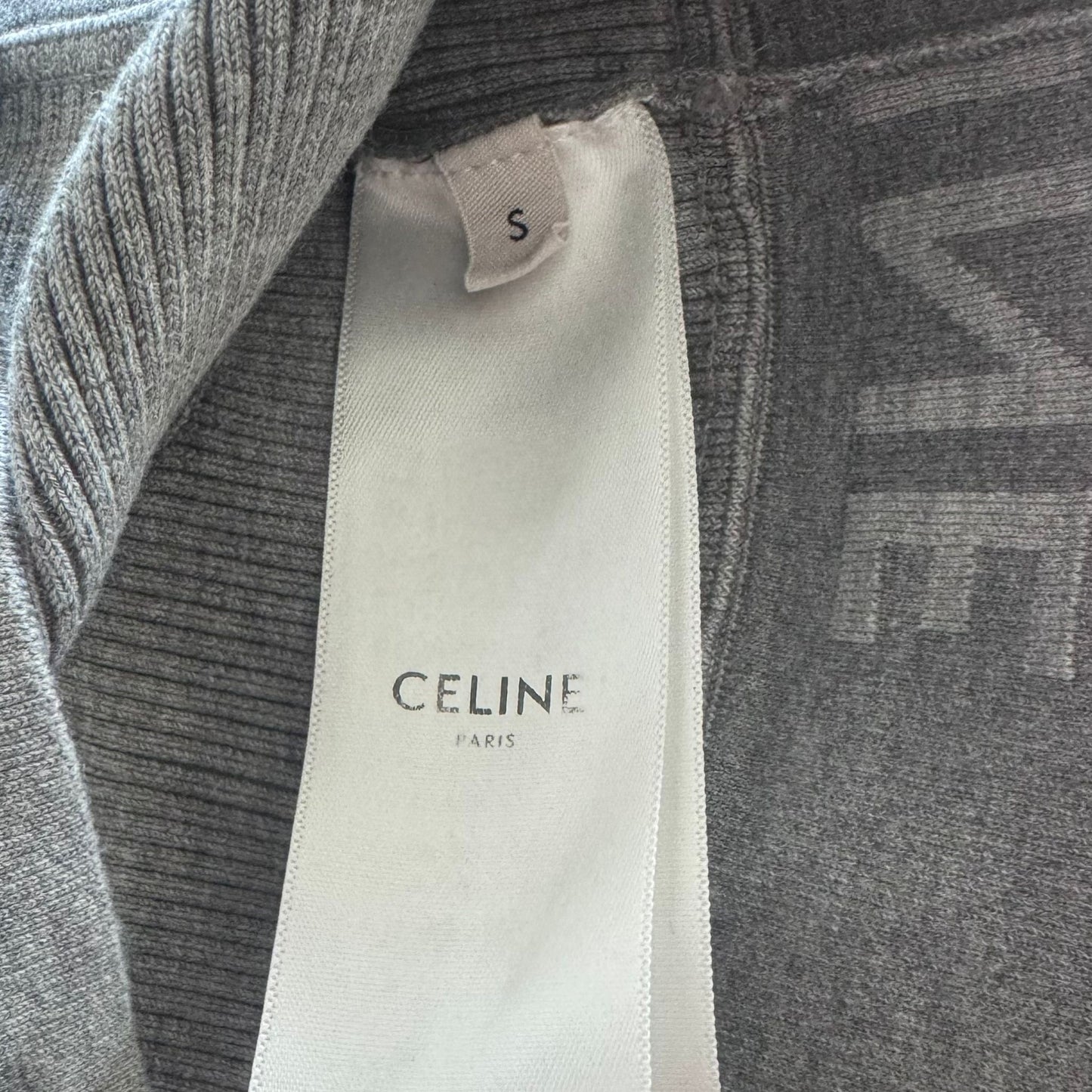 CELINE - TANK TOP GREY LOGO SIZE S