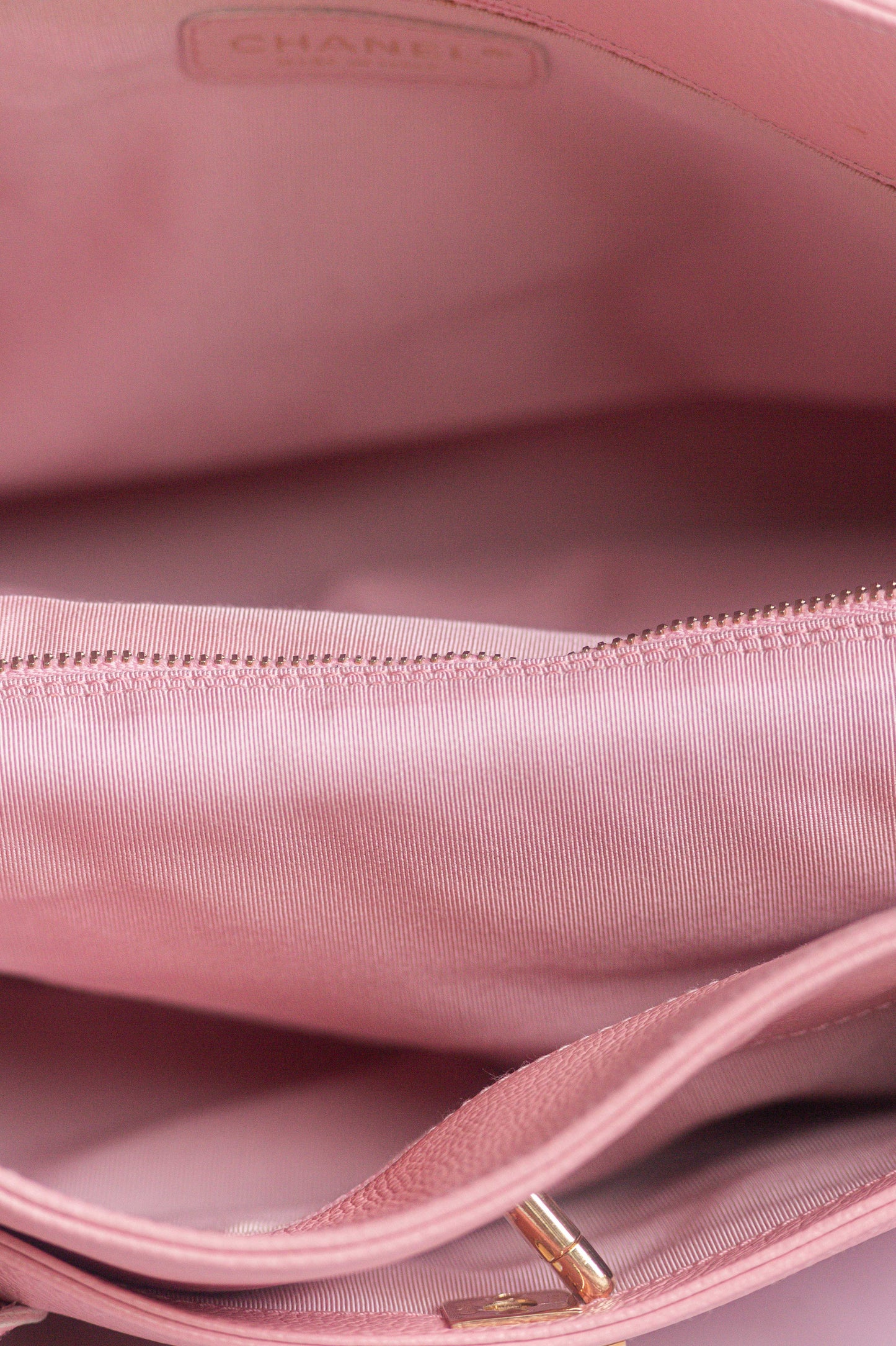 CHANEL - TOTE BAG PINK LEATHER WITH STRAP