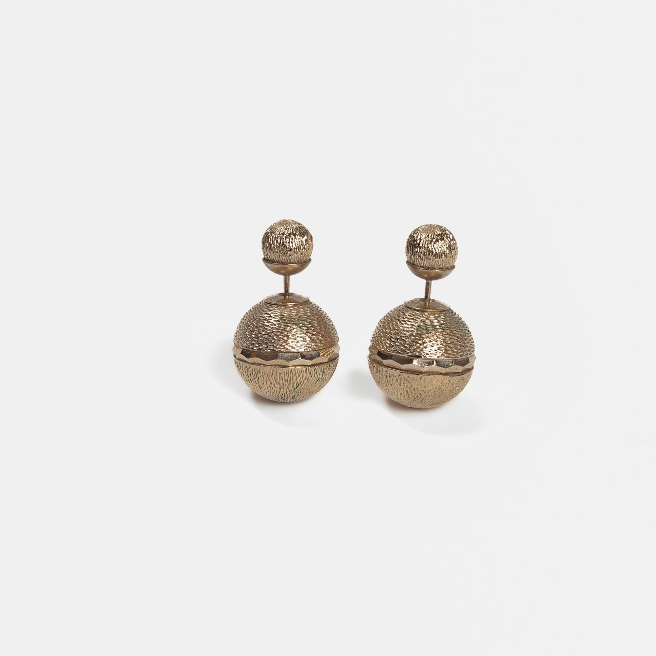 DIOR - EARRINGS TRIBAL GOLD-TONE