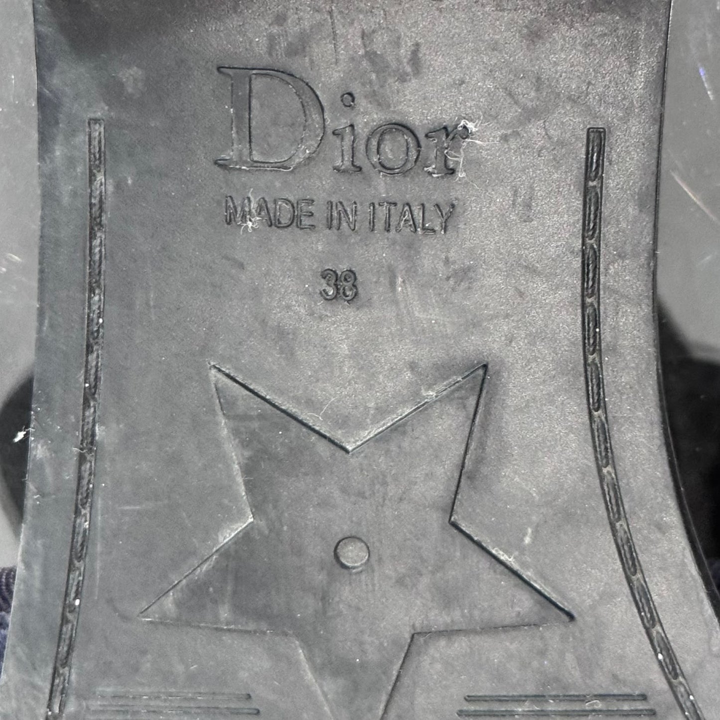 DIOR - SANDALS DIO(R)EVOLUTION DARK BLUE CAMOUFLAGE SIZE 38 EU