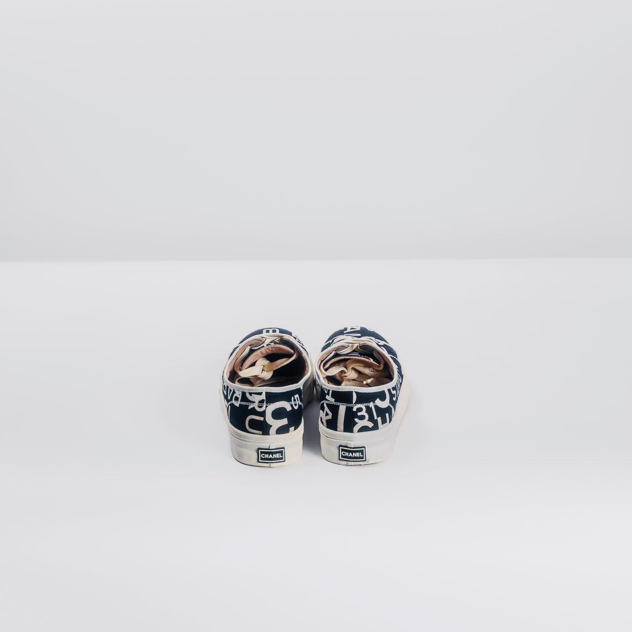 CHANEL - SNEAKERS CAMBON PRINT CANVAS SIZE 39 EU