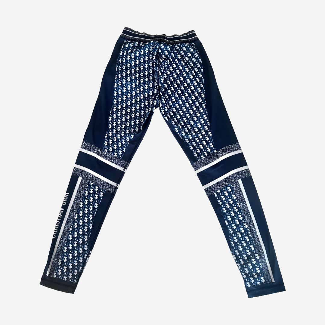 DIOR - LEGGINGS BLUE OBLIQUE PRINT SIZE XS