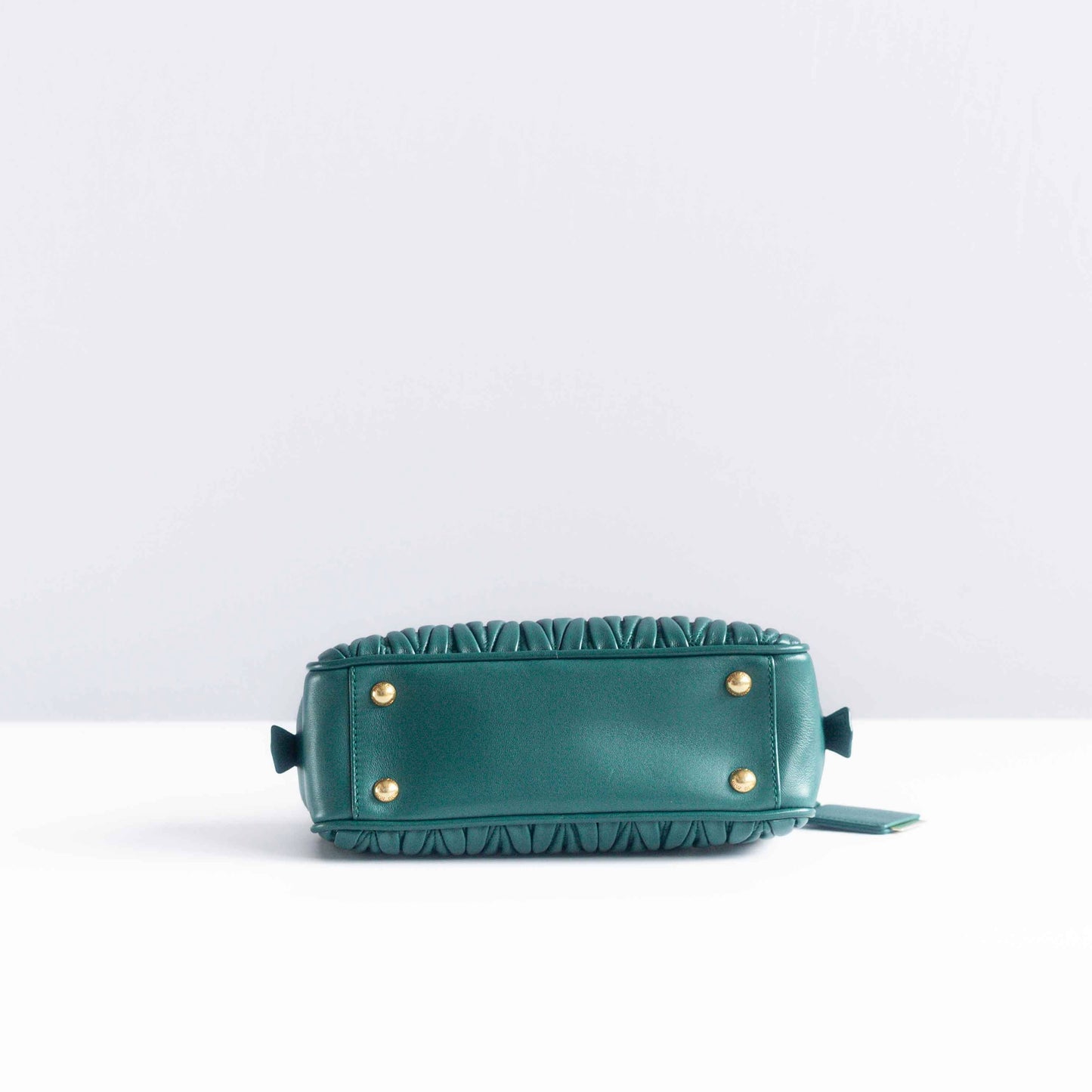 MIUMIU - BAG ARCADIE MATELASSÉ BLUE LAGOON LEATHER