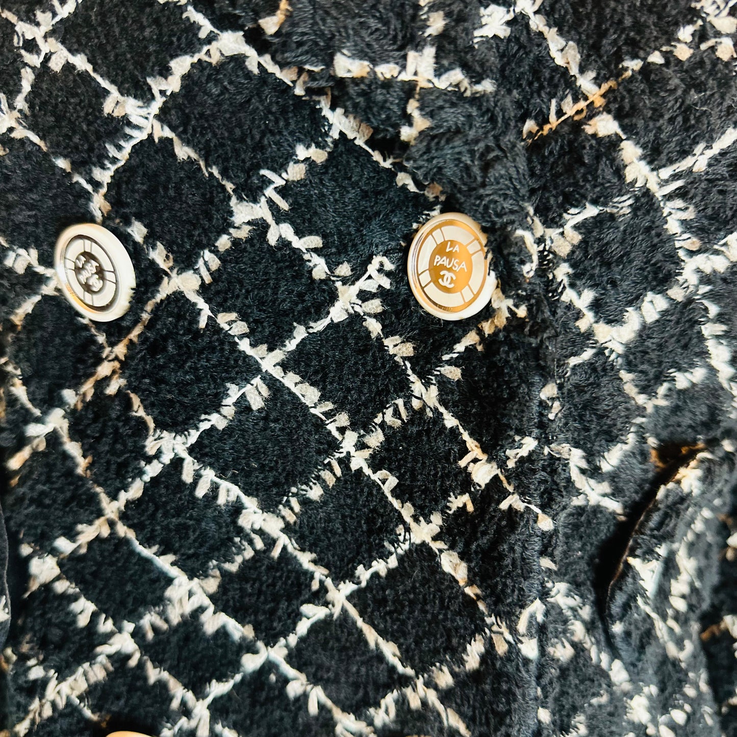 CHANEL - Blazer La Pausa blue & white size 38 FR