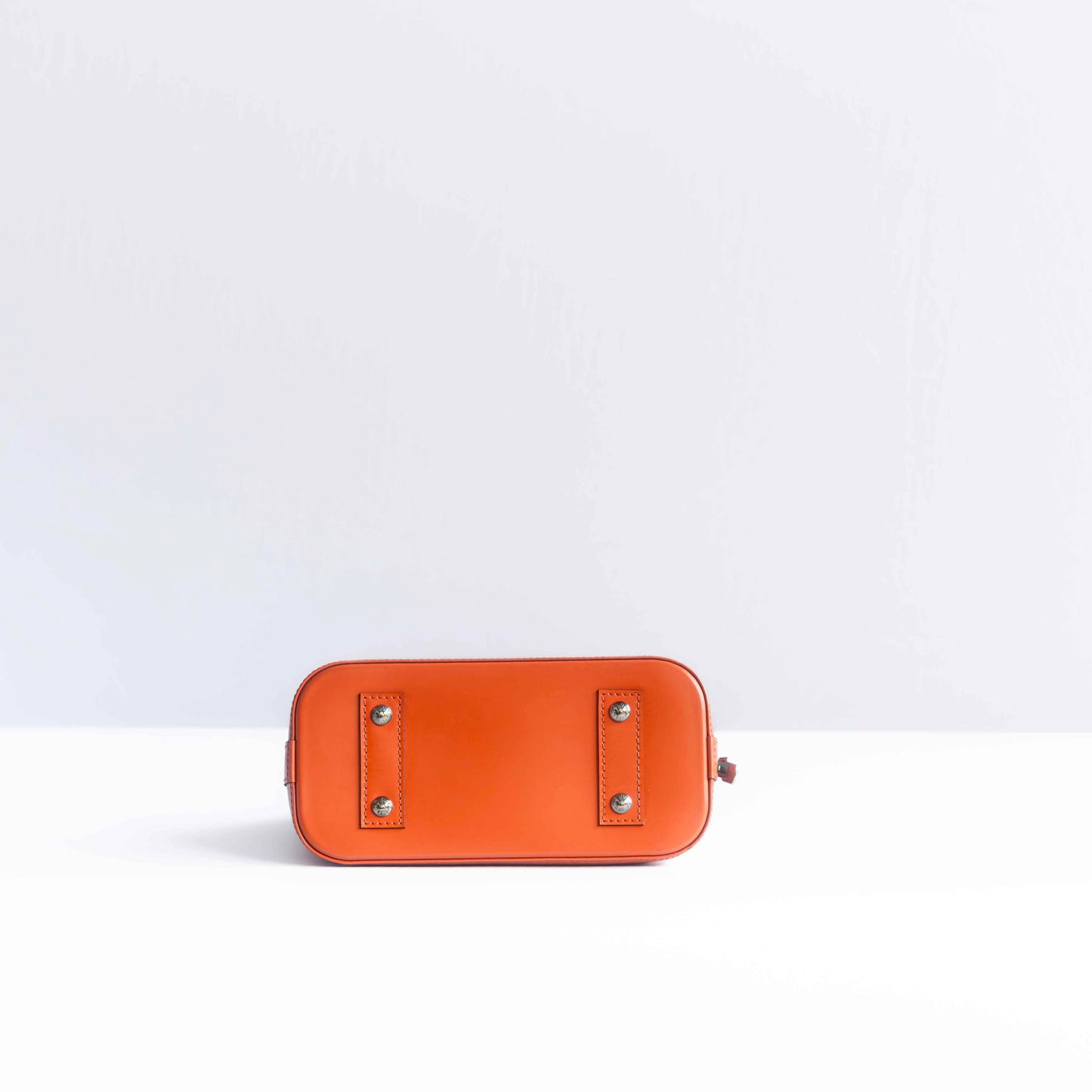 LOUIS VUITTON - BAG ALMA BB ORANGE LEATHER WITH STRAP