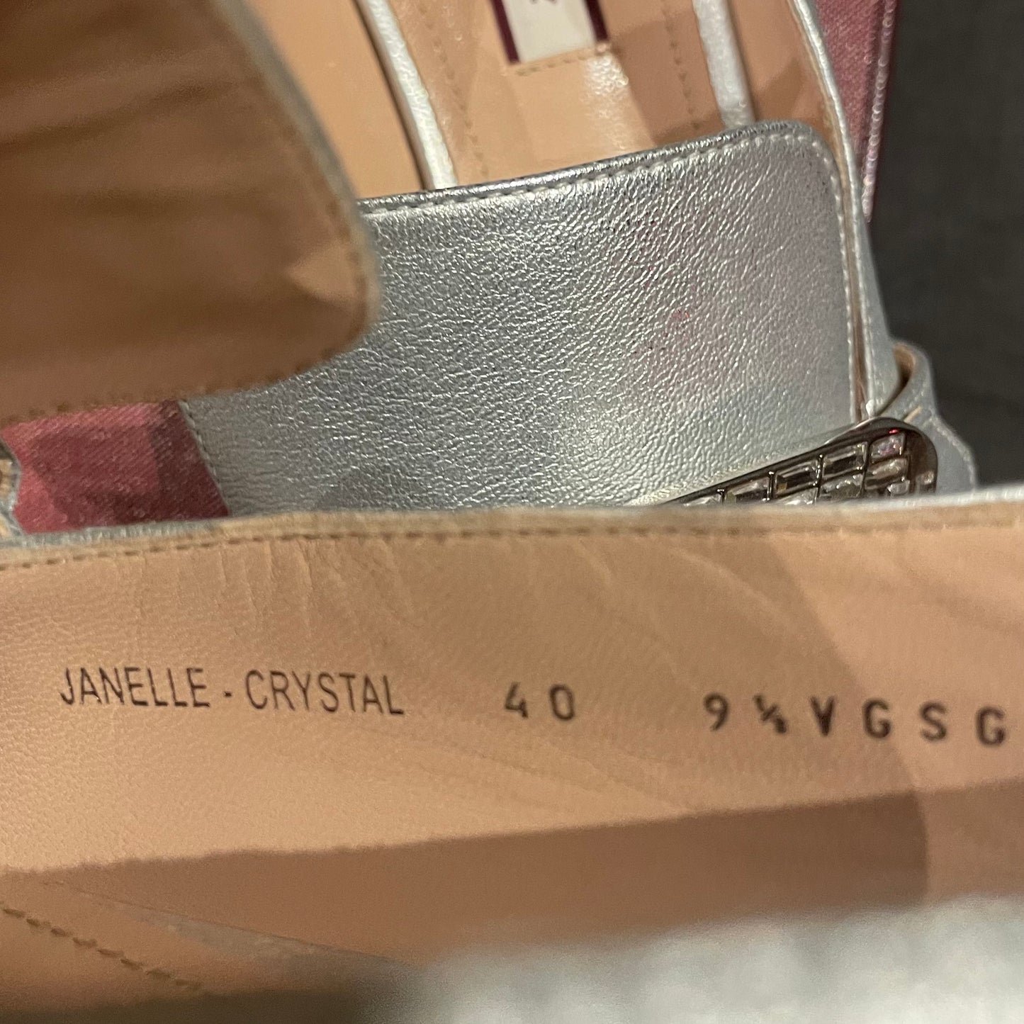 BALLY - Janelle loafer silver leather size 40 EU