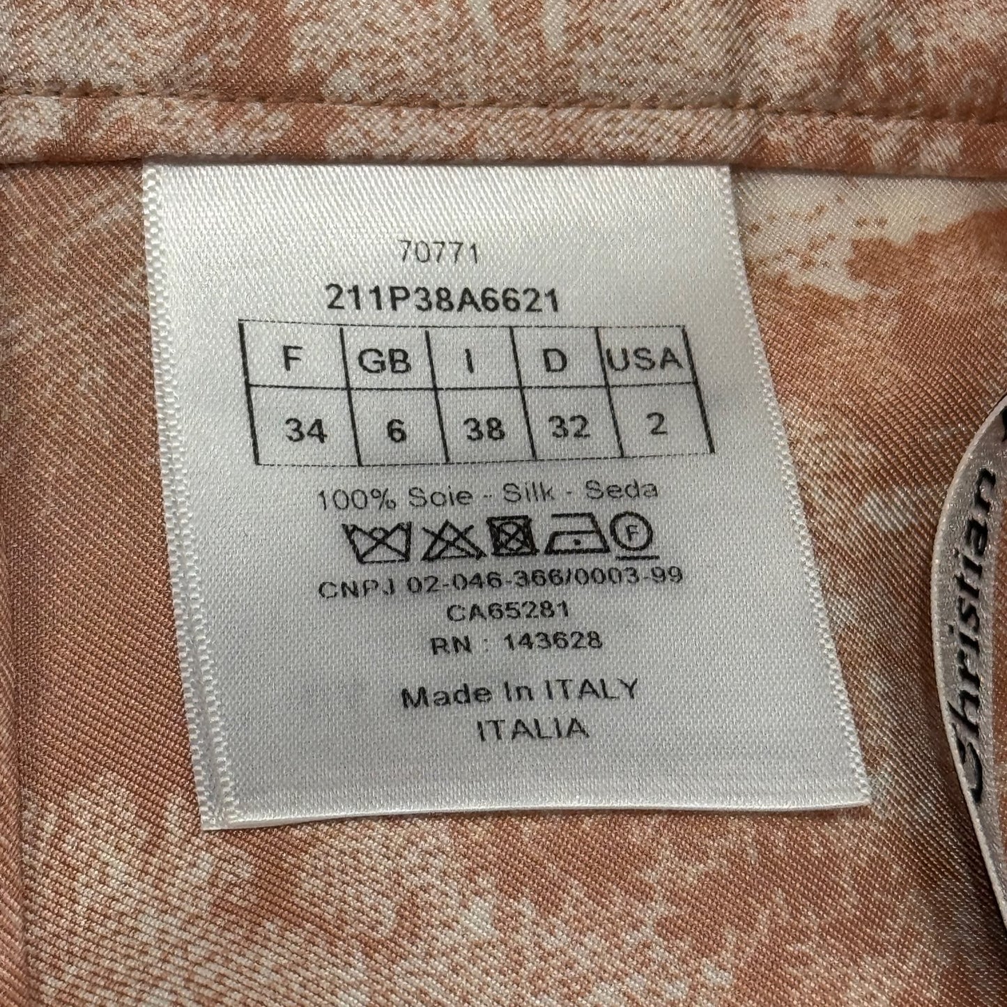 DIOR - SET PAJAMA SHIRT & TROUSERS TOILE DE JOUY PINK & WHITE IN SILK