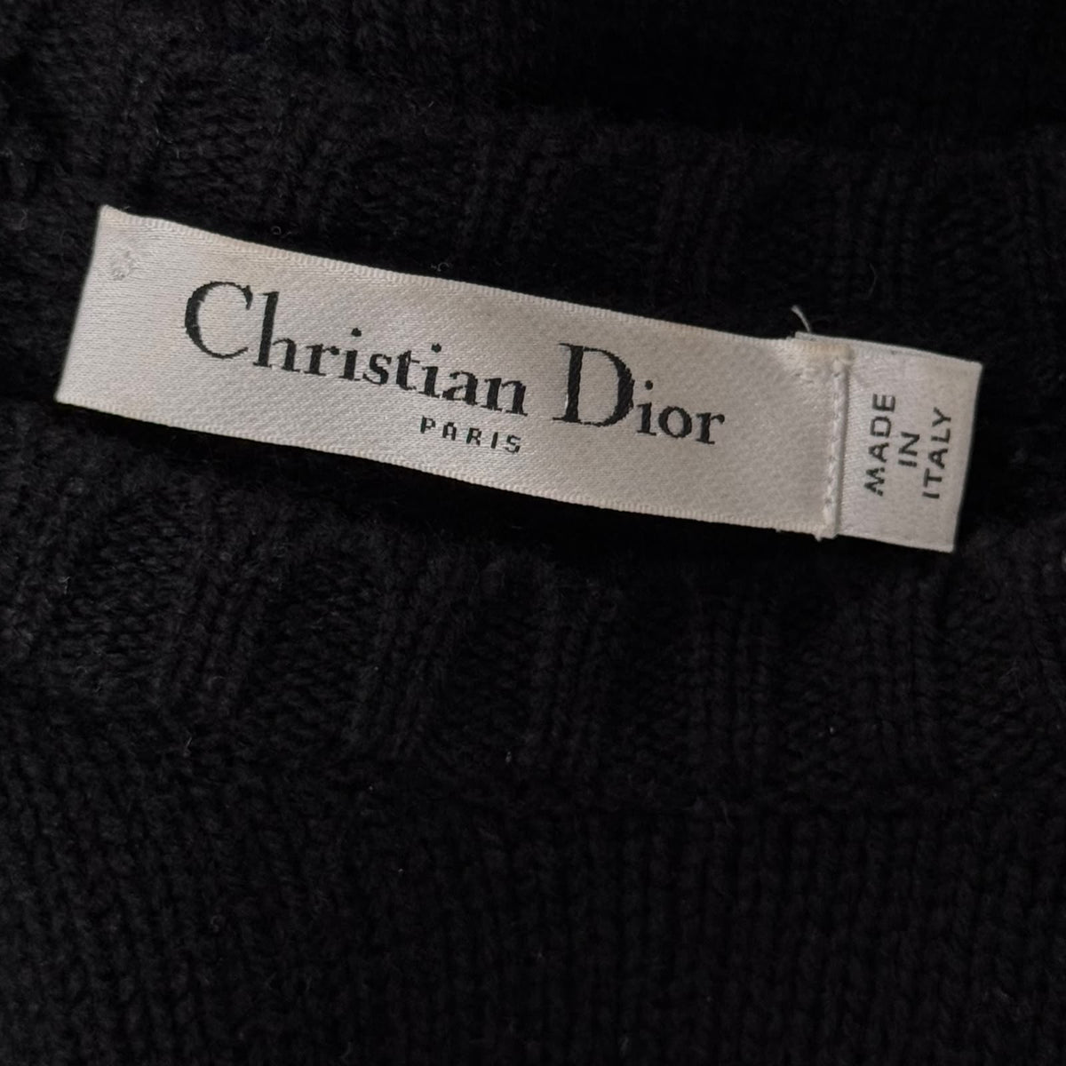 DIOR - SWEATER SHORT-SLEEVE CASHMERE SIZE 34 FR