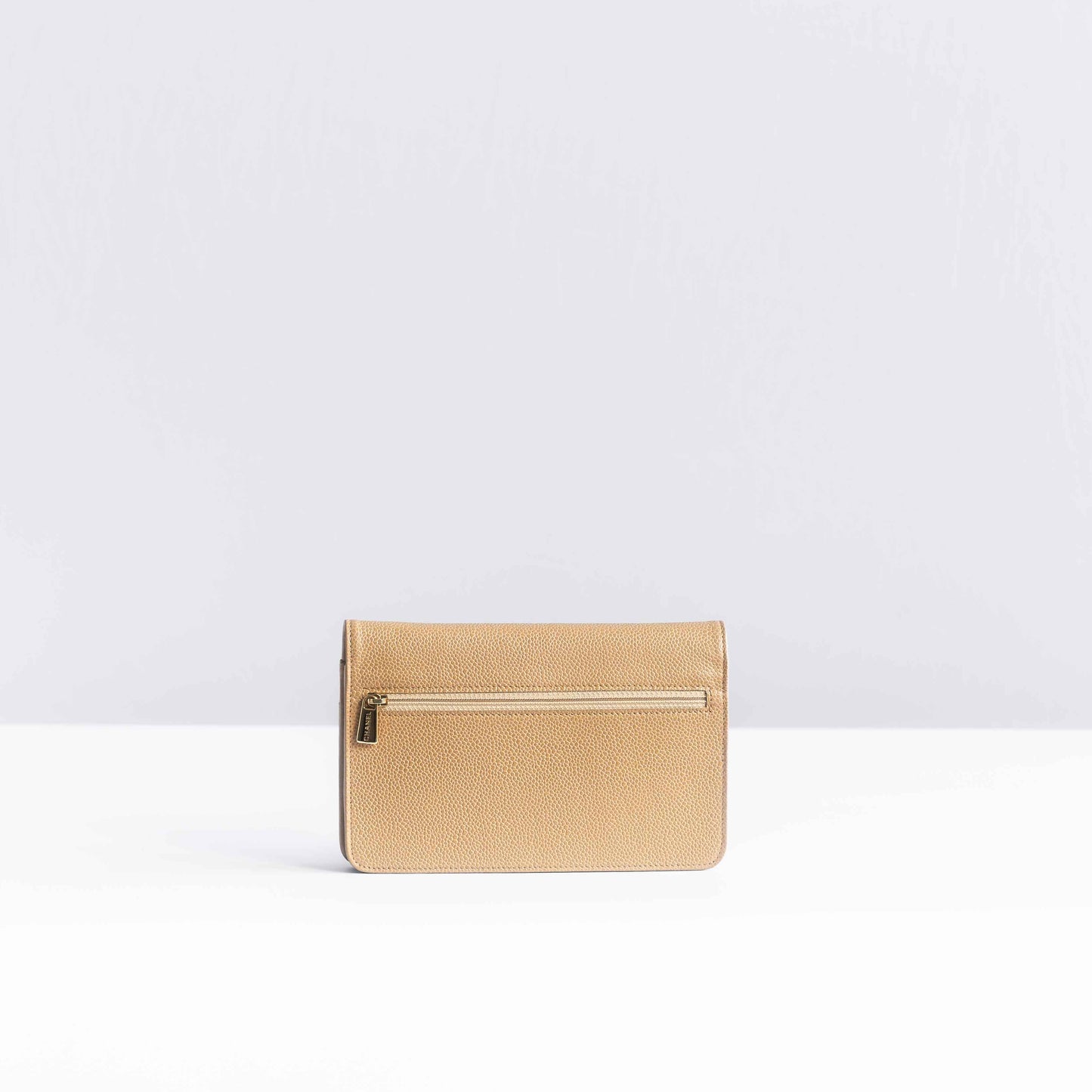 CHANEL - WALLET ON CHAIN BAG BEIGE CAVIAR LEATHER
