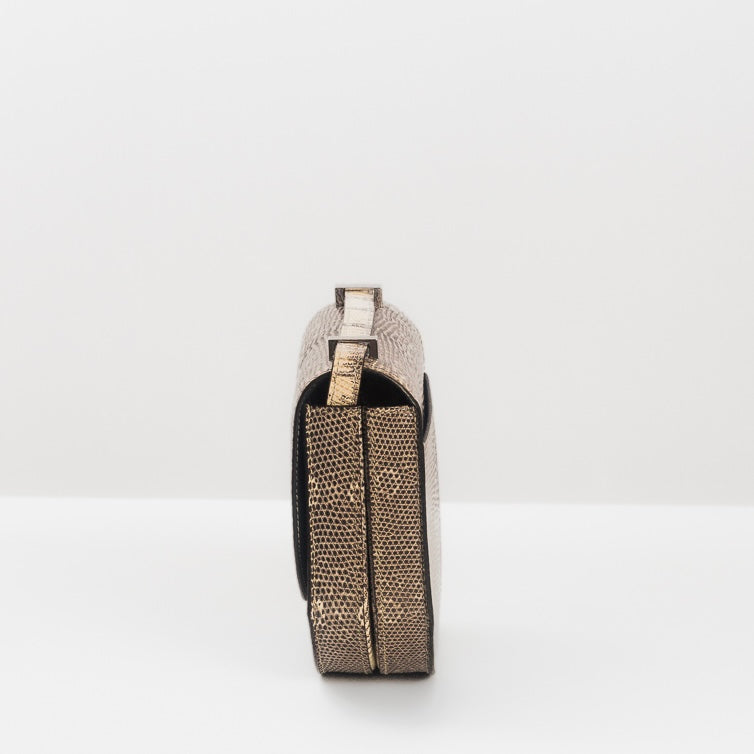 HERMÈS - BAG MOSAÏQUE 18 LIZARD SILVER HARDWARE