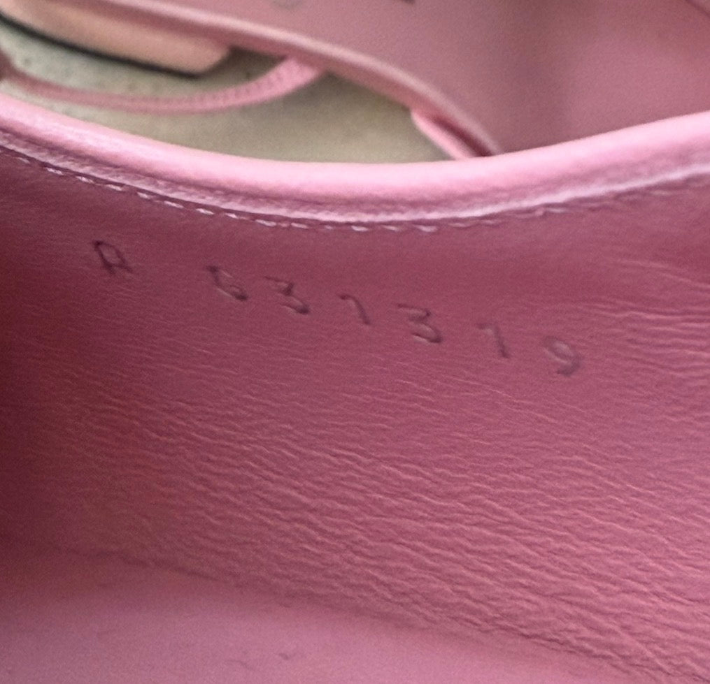 CHANEL - *NEW* SLINGBACK PINK SEQUIN-EMBELLISHED SIZE 37 EU