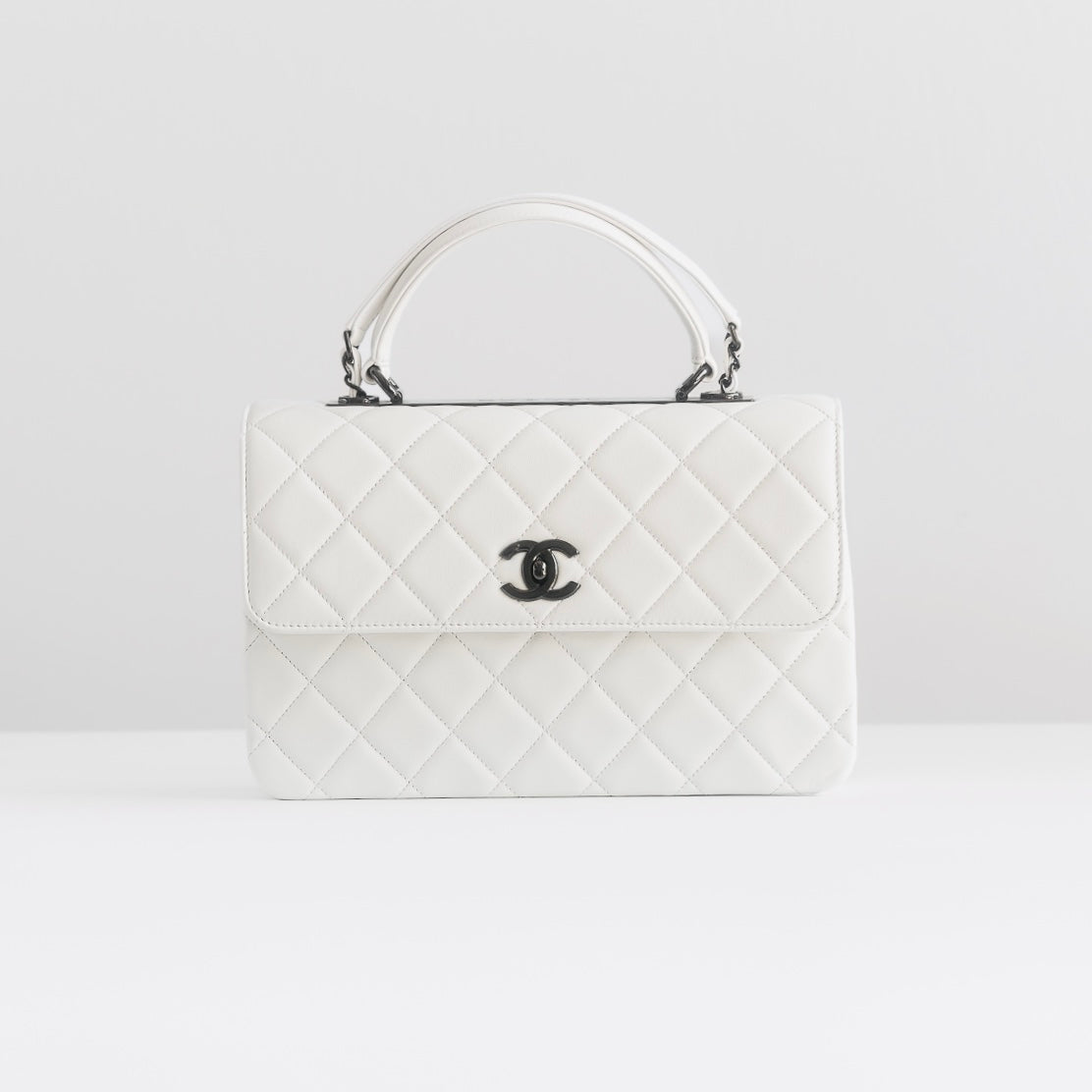 CHANEL - BAG TRENDY CC LARGE LAMBSKIN SO BLACK HARDWARE
