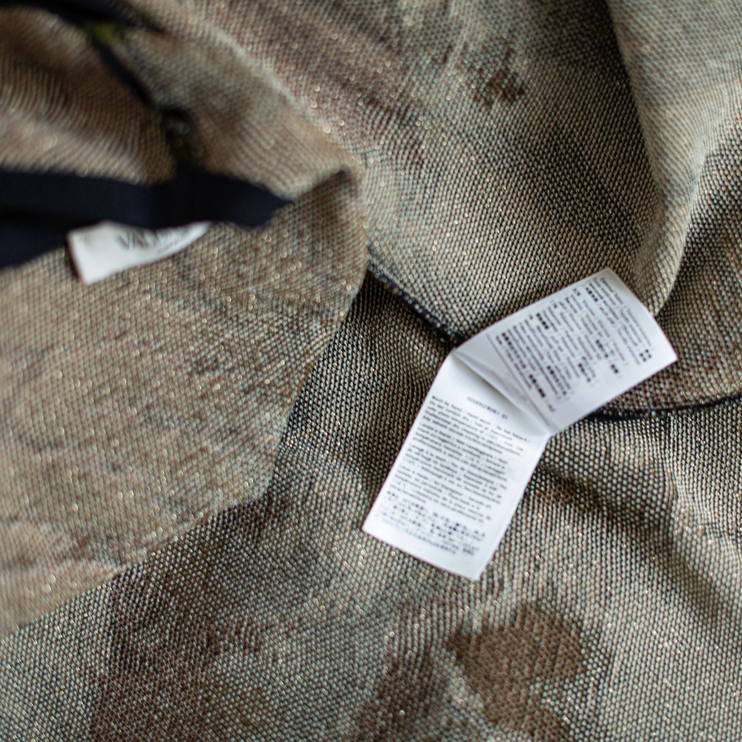 VALENTINO - DRESS BROWN & MULTICOLOR TIE-DYE SIZE L