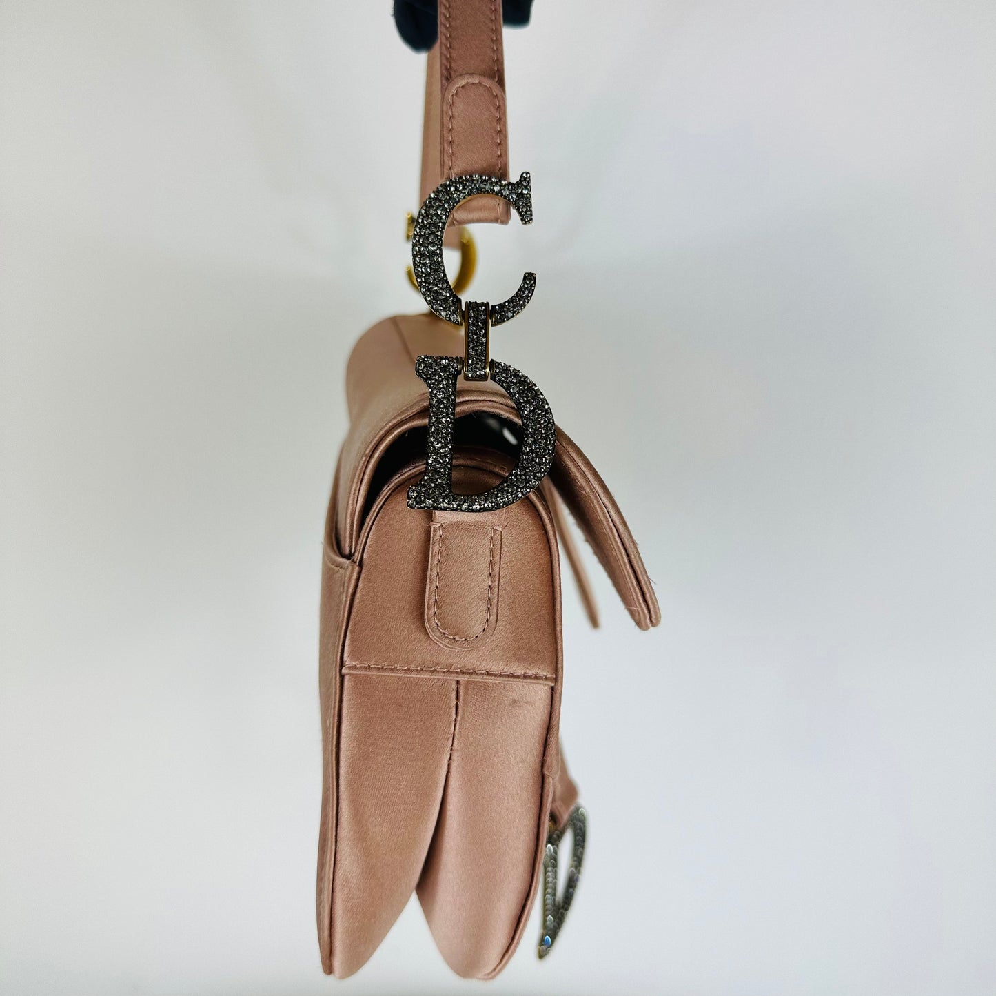 DIOR Saddle mini satin pink
