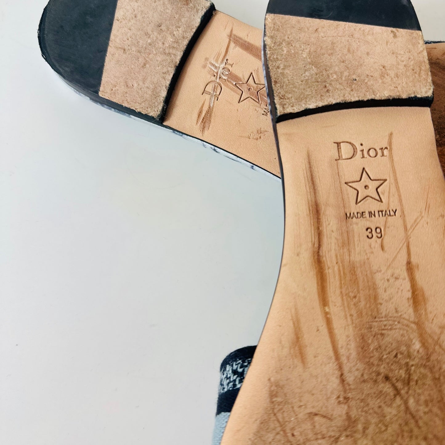 DIOR - Sandals Dway blue size 39 EU
