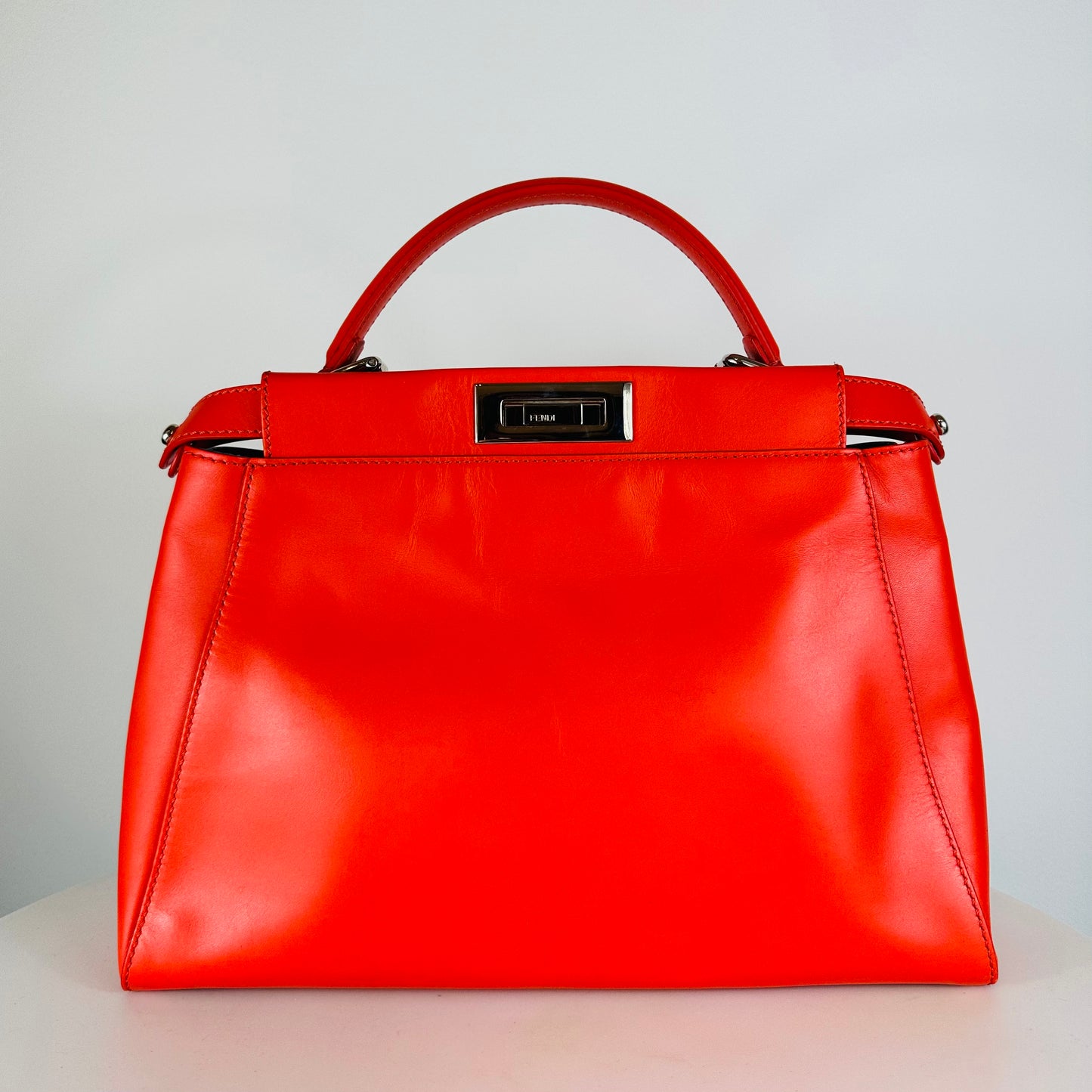 *LIMITED EDITION* FENDI - Peekaboo Bag red with strap blue python and crocodile details